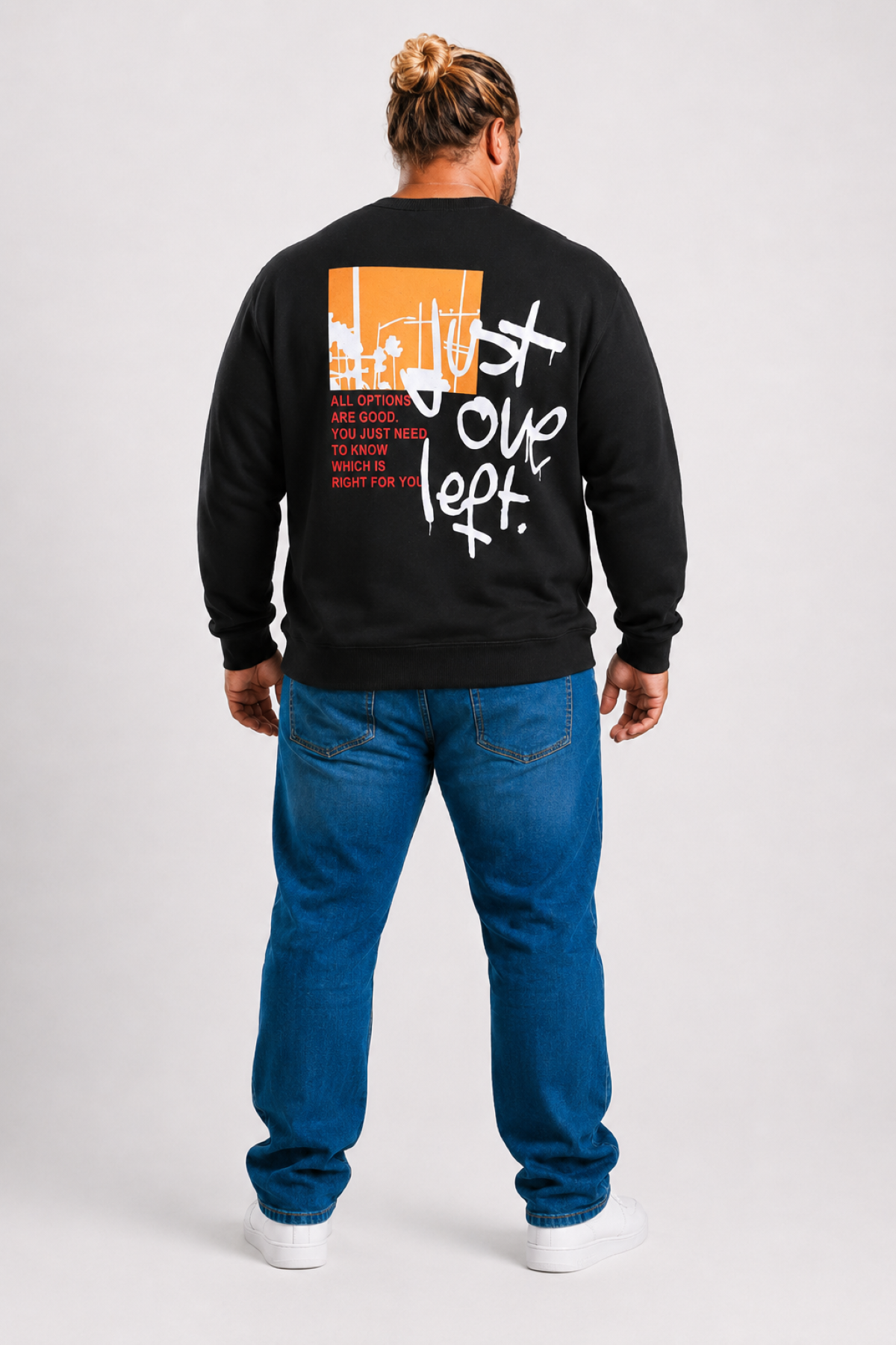 Mocgrande Büyük Beden Erkek Sweat Just 22733 SIYAH