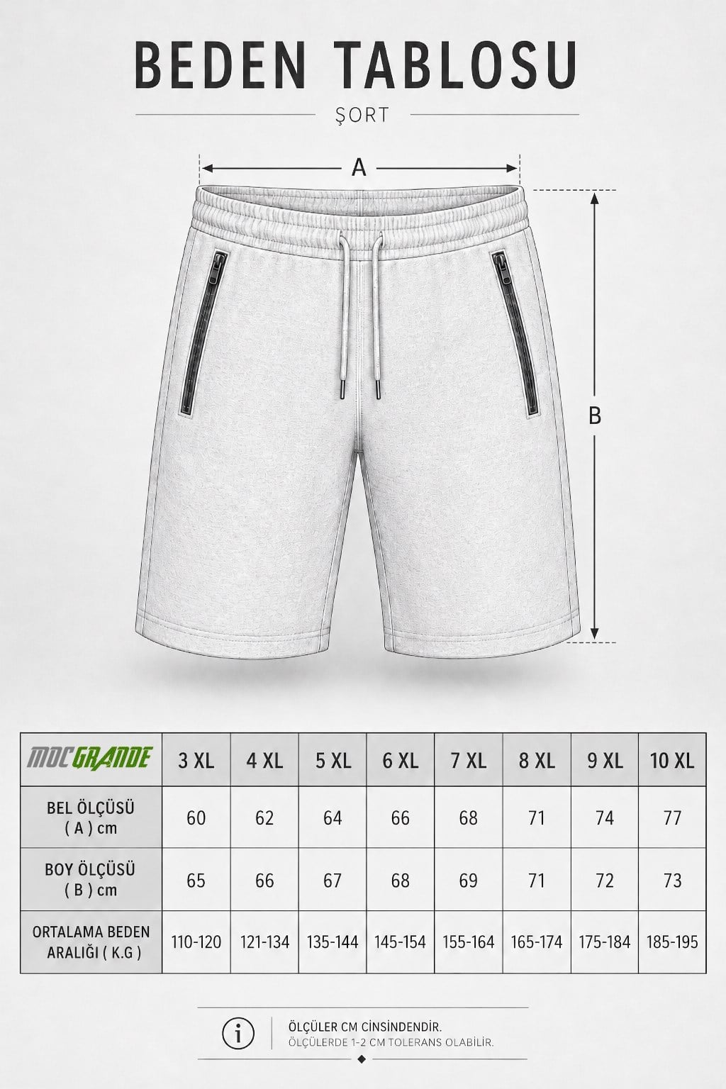 Mocgrande Büyük Beden Fermuarlı Hıgh Wınds Penye Şort 26621 BORDO