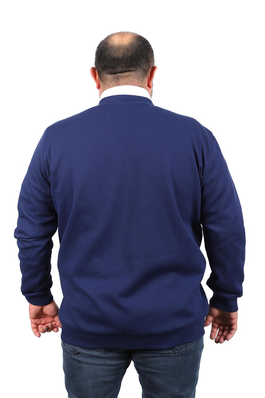 Mocgrande Büyük Beden Hırka Düğmeli Double Face 22802