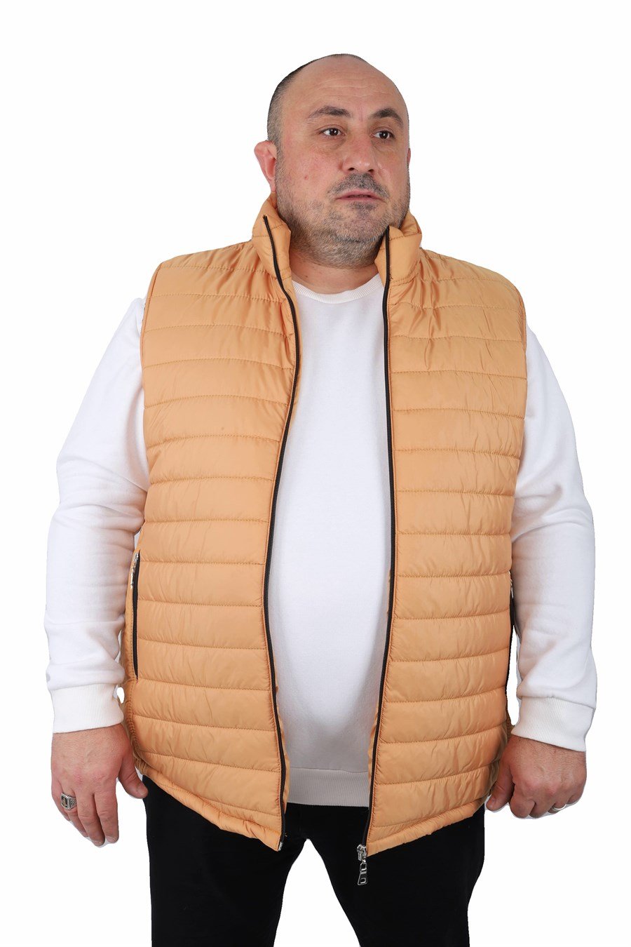 Mocgrande Büyük Beden Jessica Su İtici Yelek 22810 HARDAL