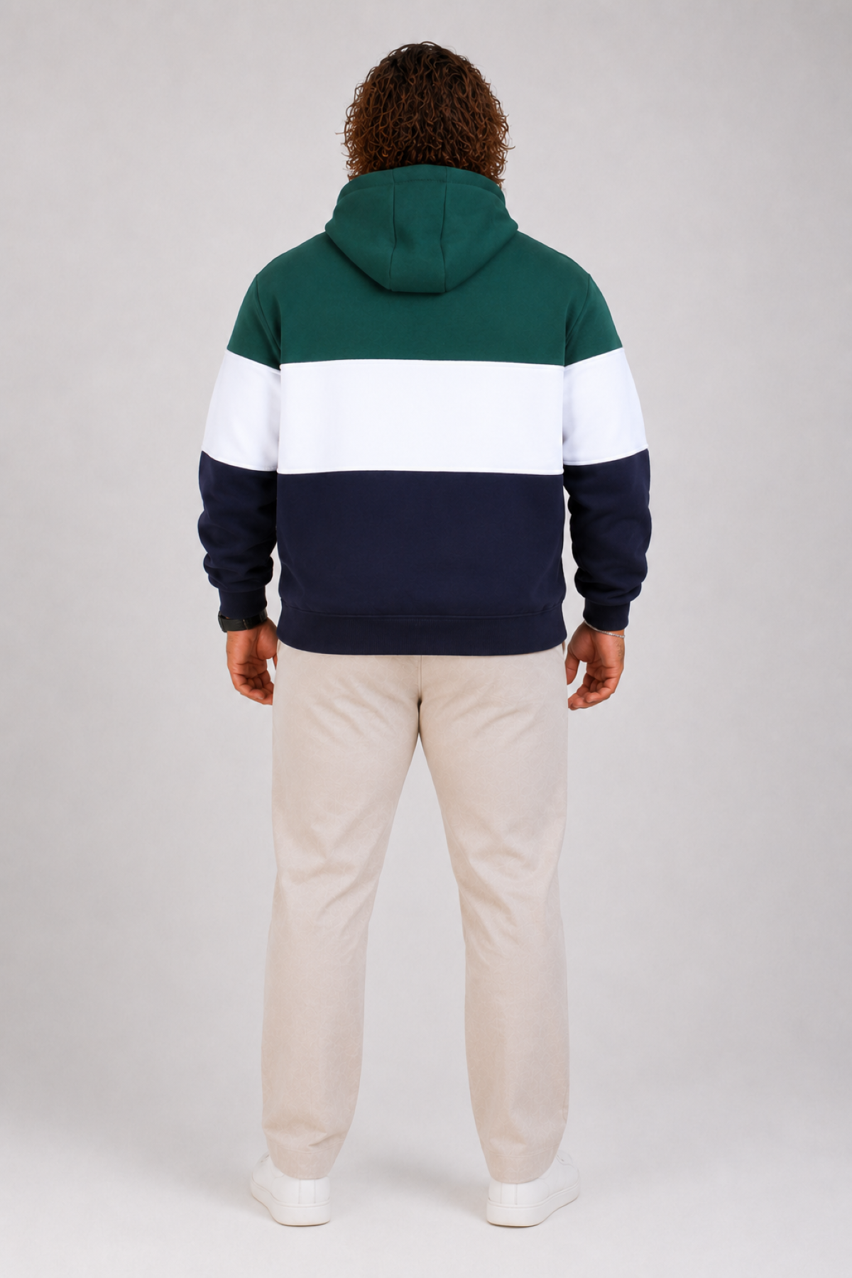 Mocgrande Büyük Beden Kapüşonlu 3ip Sweat MG 25725 NEFTI