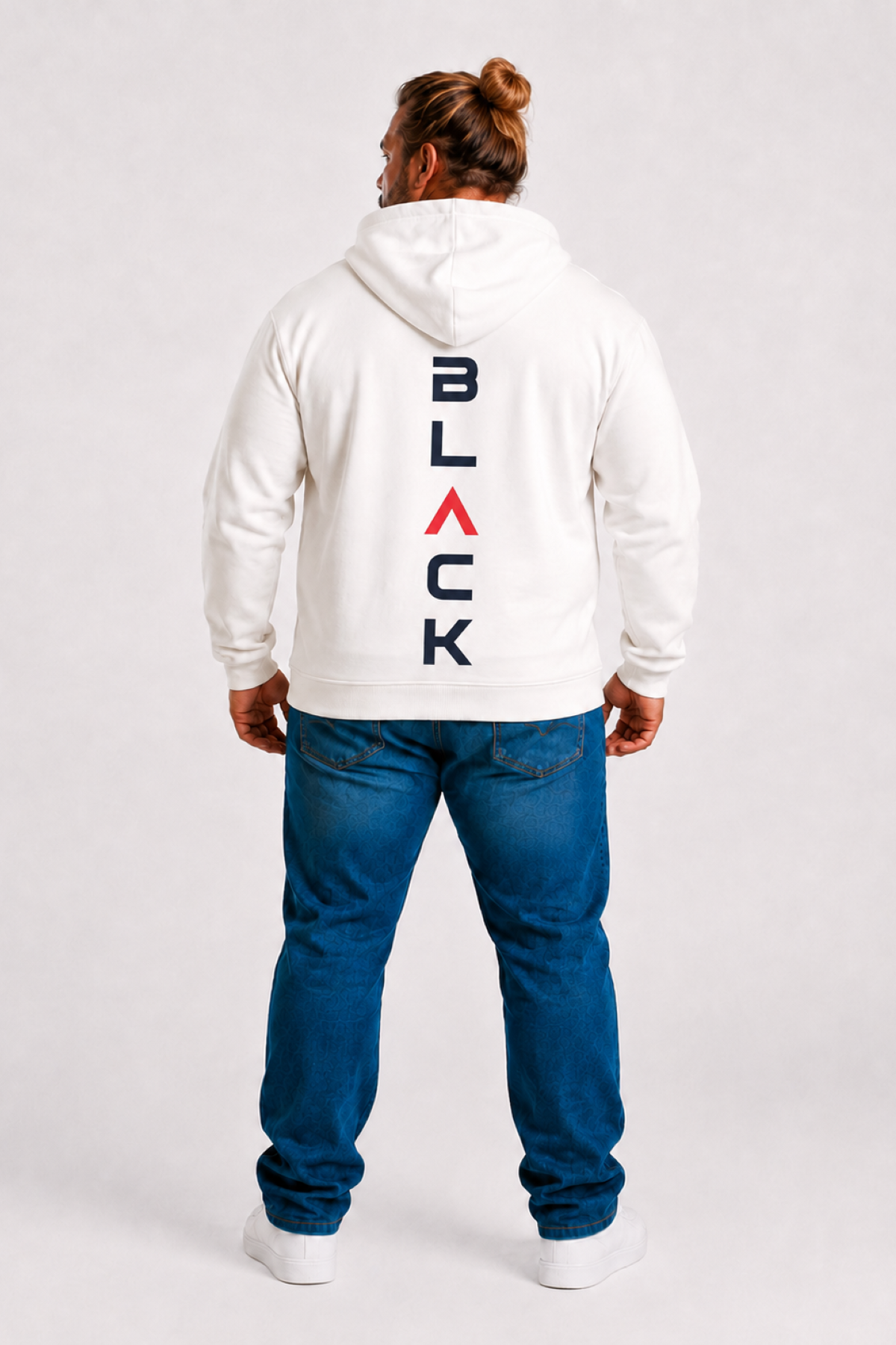 MocGrande Büyük Beden Kapüşonlu Fermuarlı 3ip Sweat Black 25716 BEJ