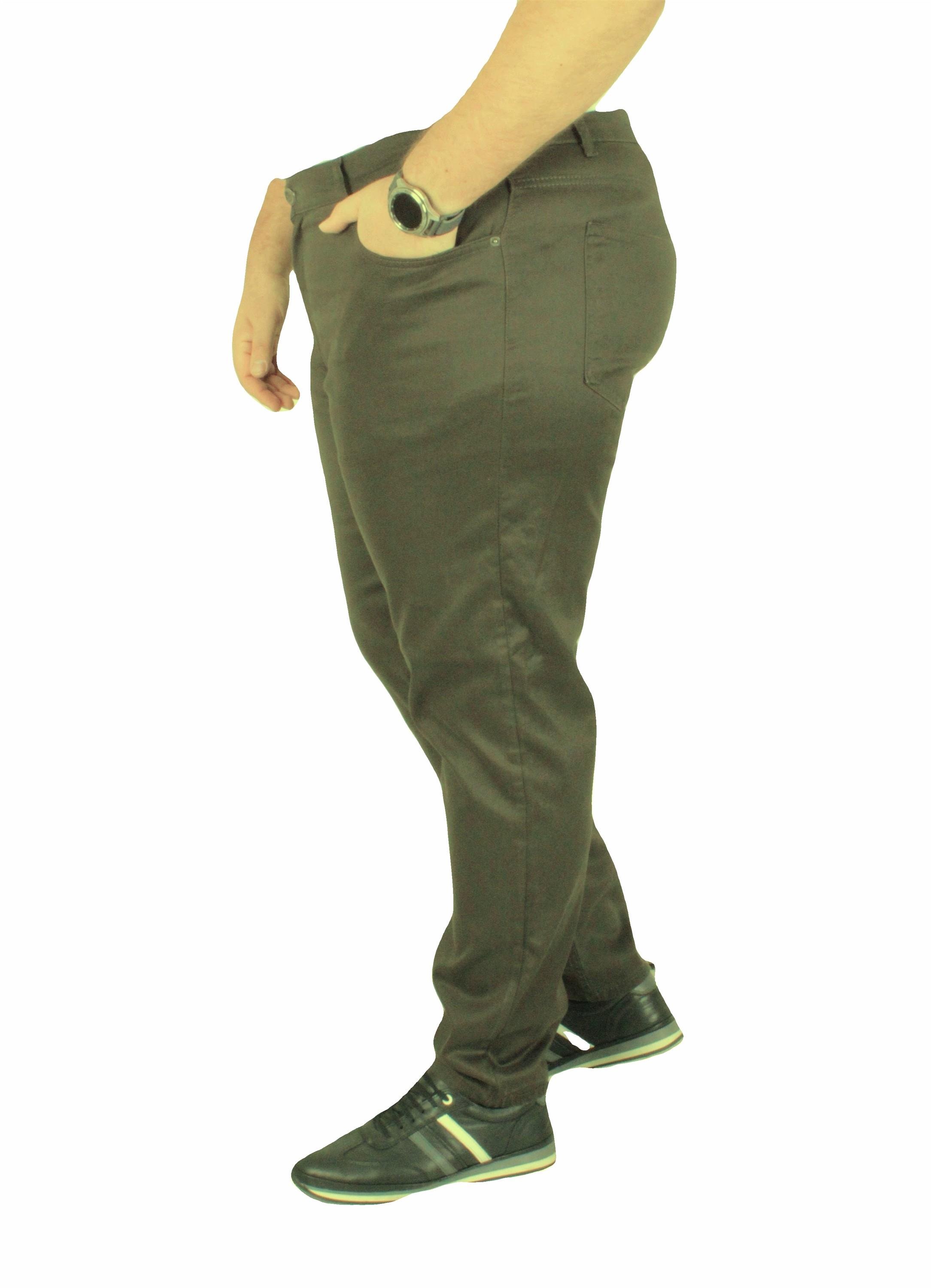 Mocgrande Büyük Beden Klasik 5 Cep Pantolon Montana 11917 HAKI