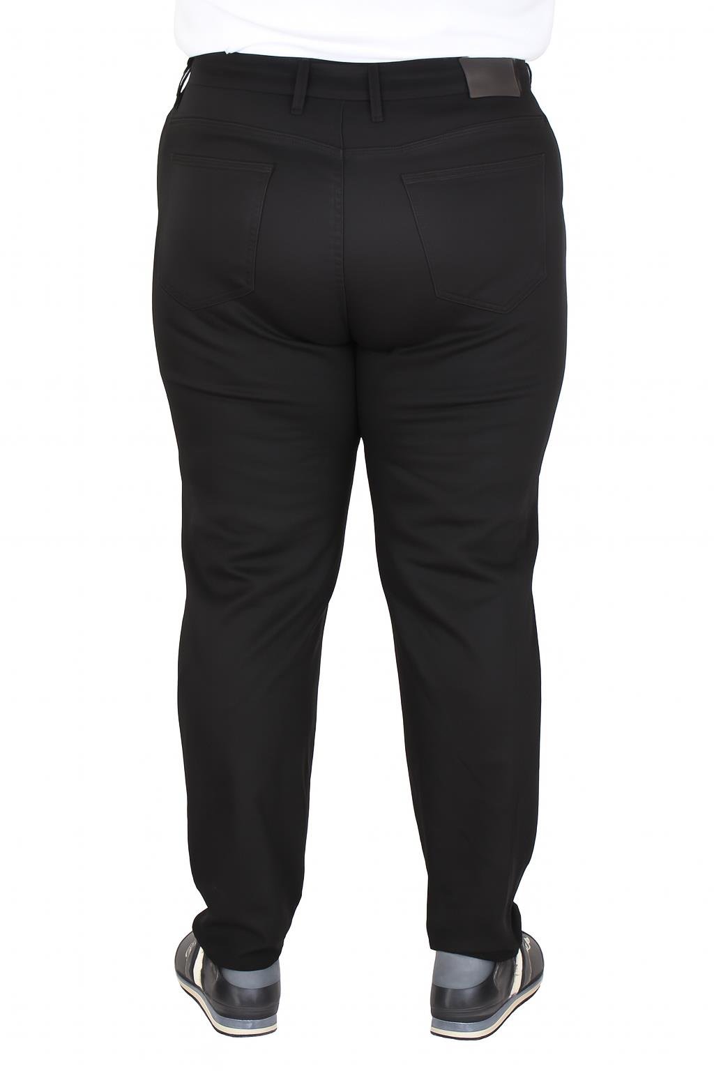 Mocgrande Büyük Beden Klasik 5 Cep Pantolon Venedik 11916 SIYAH