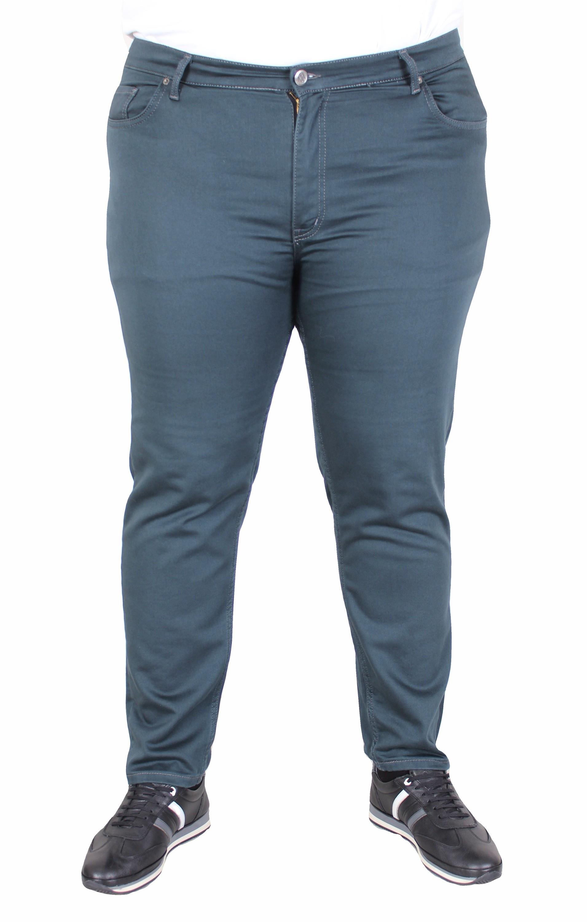 Mocgrande Büyük Beden Klasik 5 Cep Pantolon Venedik 11916 PETROL