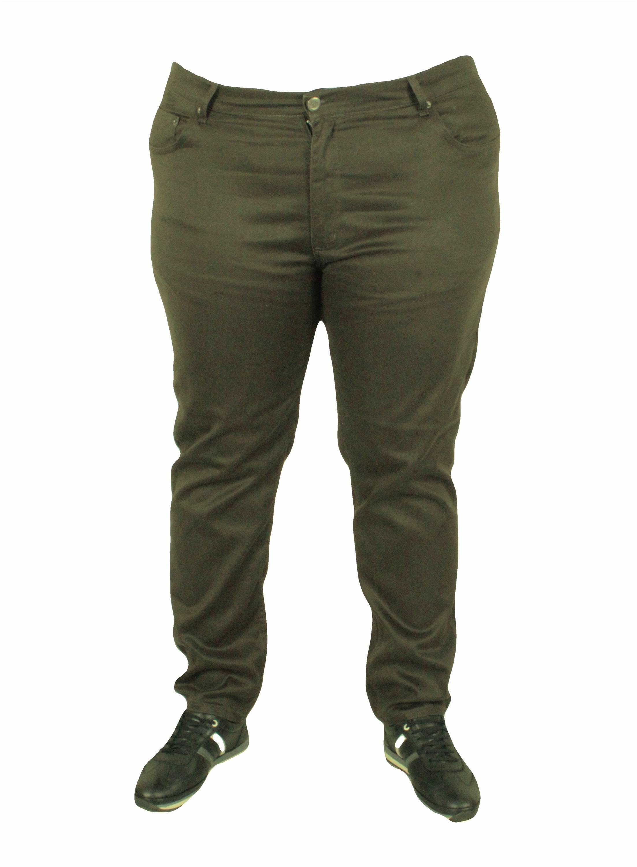 Mocgrande Büyük Beden Klasik 5 Cep Pantolon Montana 11917 HAKI