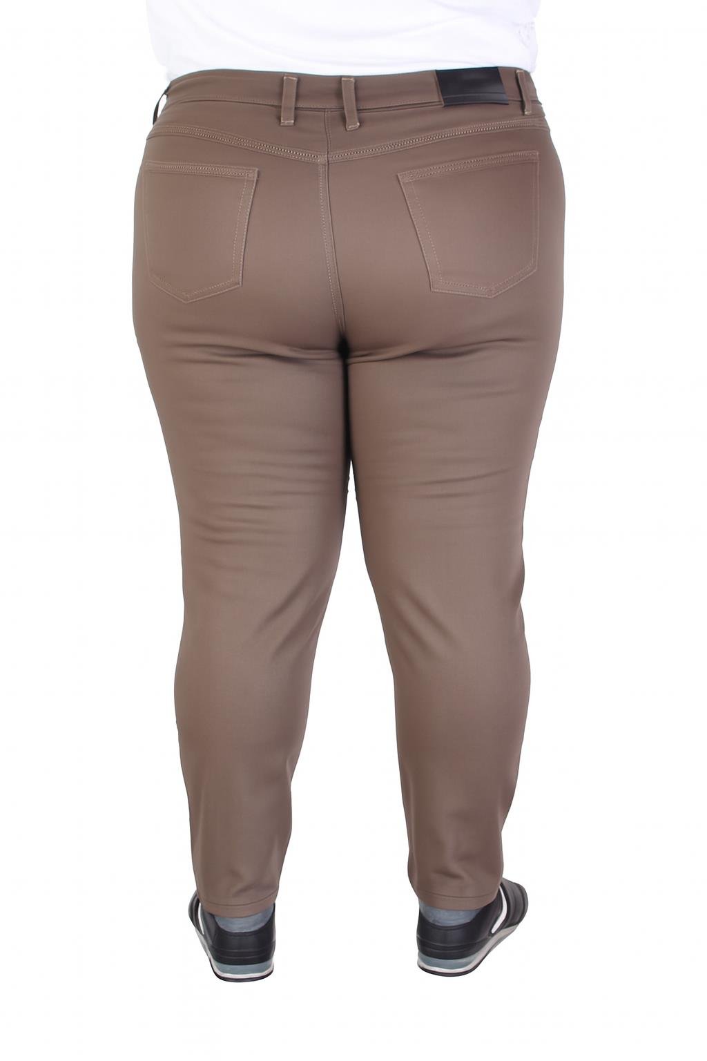 Mocgrande Büyük Beden Klasik 5 Cep Pantolon Venedik 11916 S.KAHVE