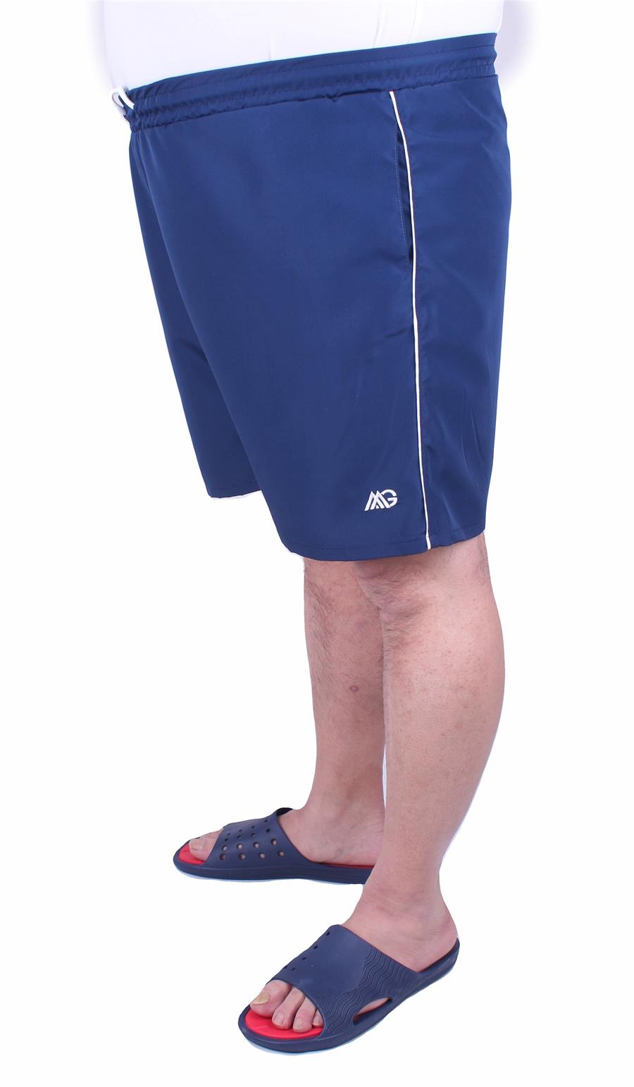Mocgrande Büyük Beden Klasik Deniz Şortu 23677 INDIGO