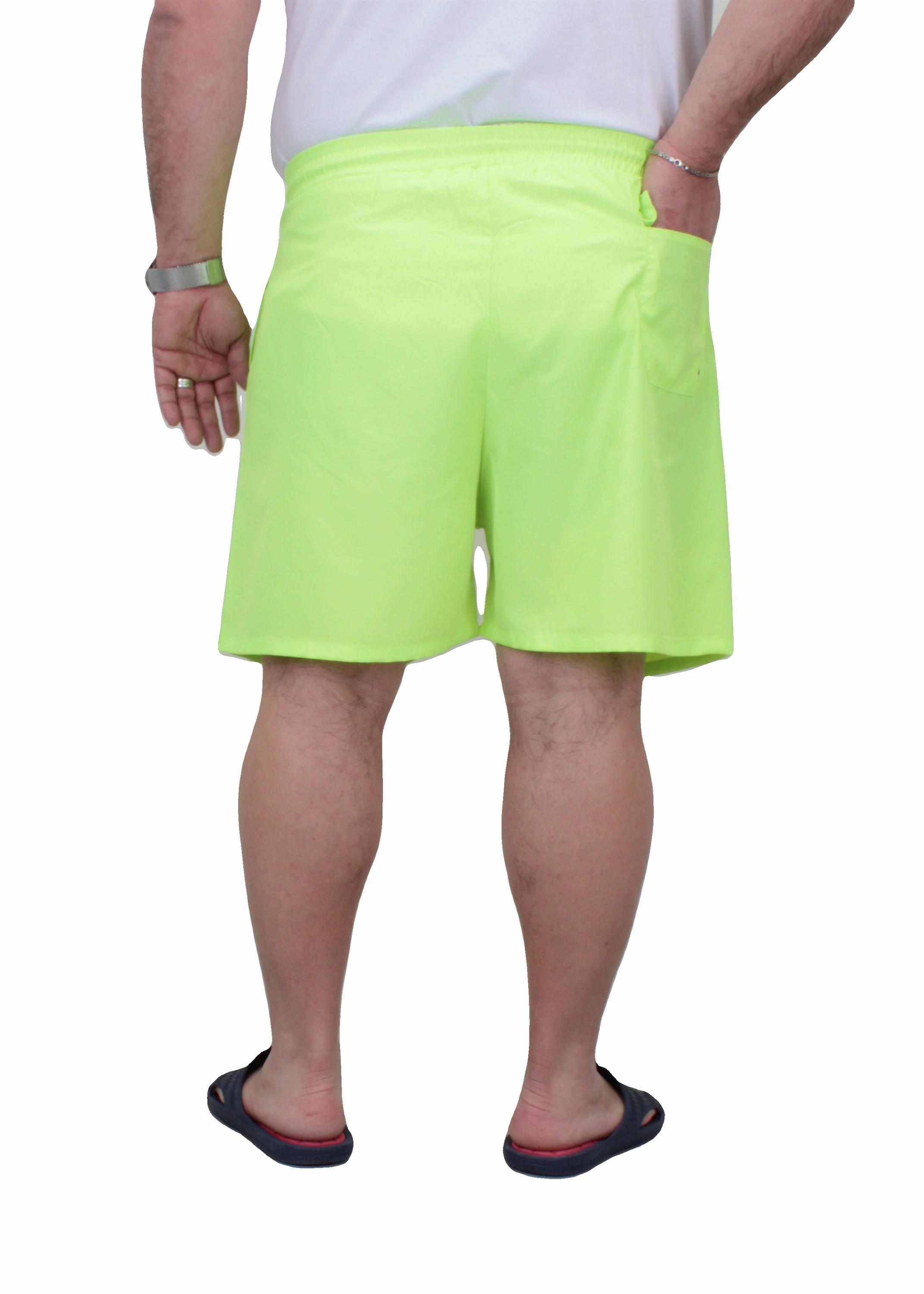 Mocgrande Büyük Beden Klasik Deniz Şortu 23677 SARI