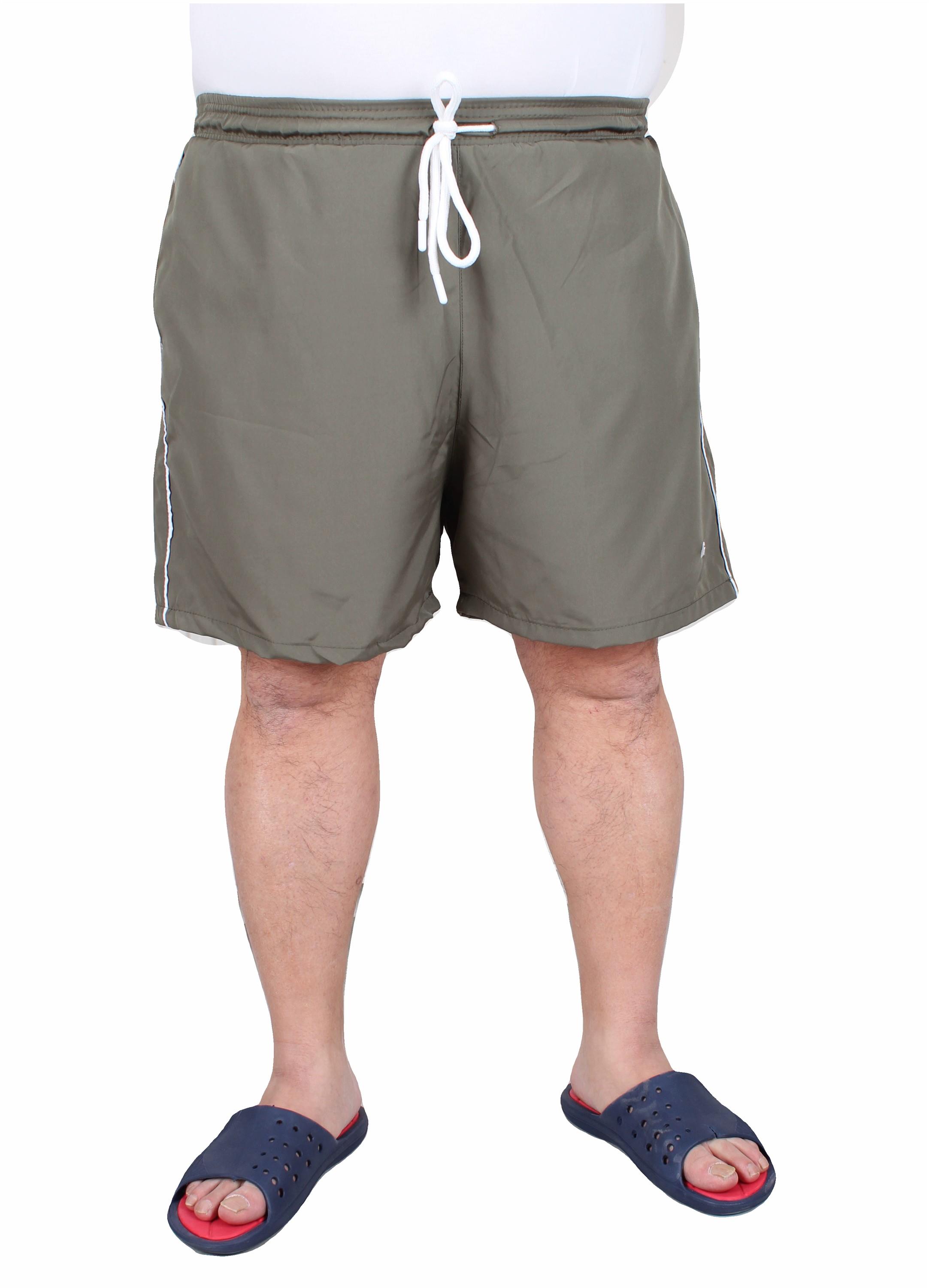 Mocgrande Büyük Beden Klasik Deniz Şortu 23677 HAKI