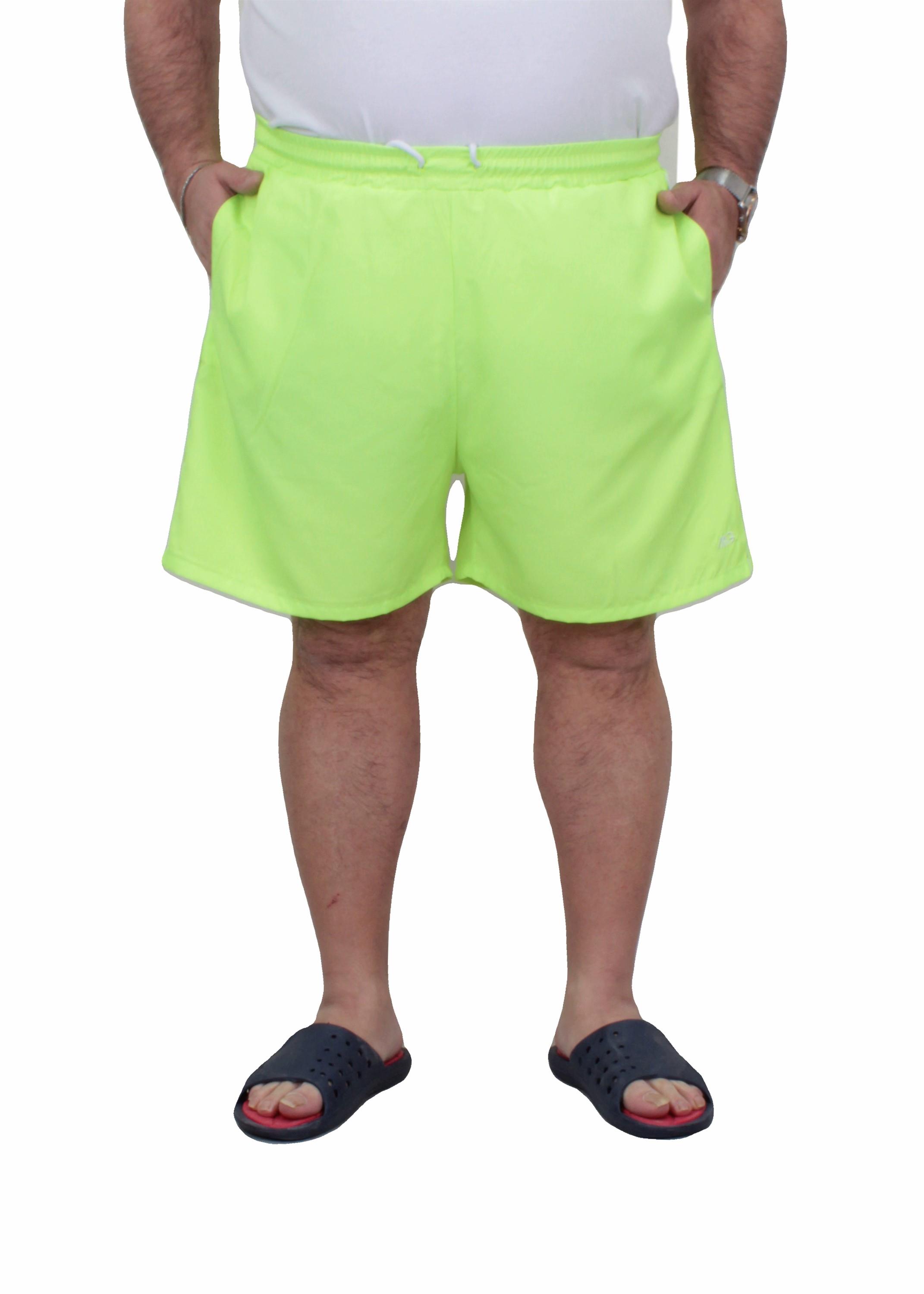 Mocgrande Büyük Beden Klasik Deniz Şortu 23677 SARI