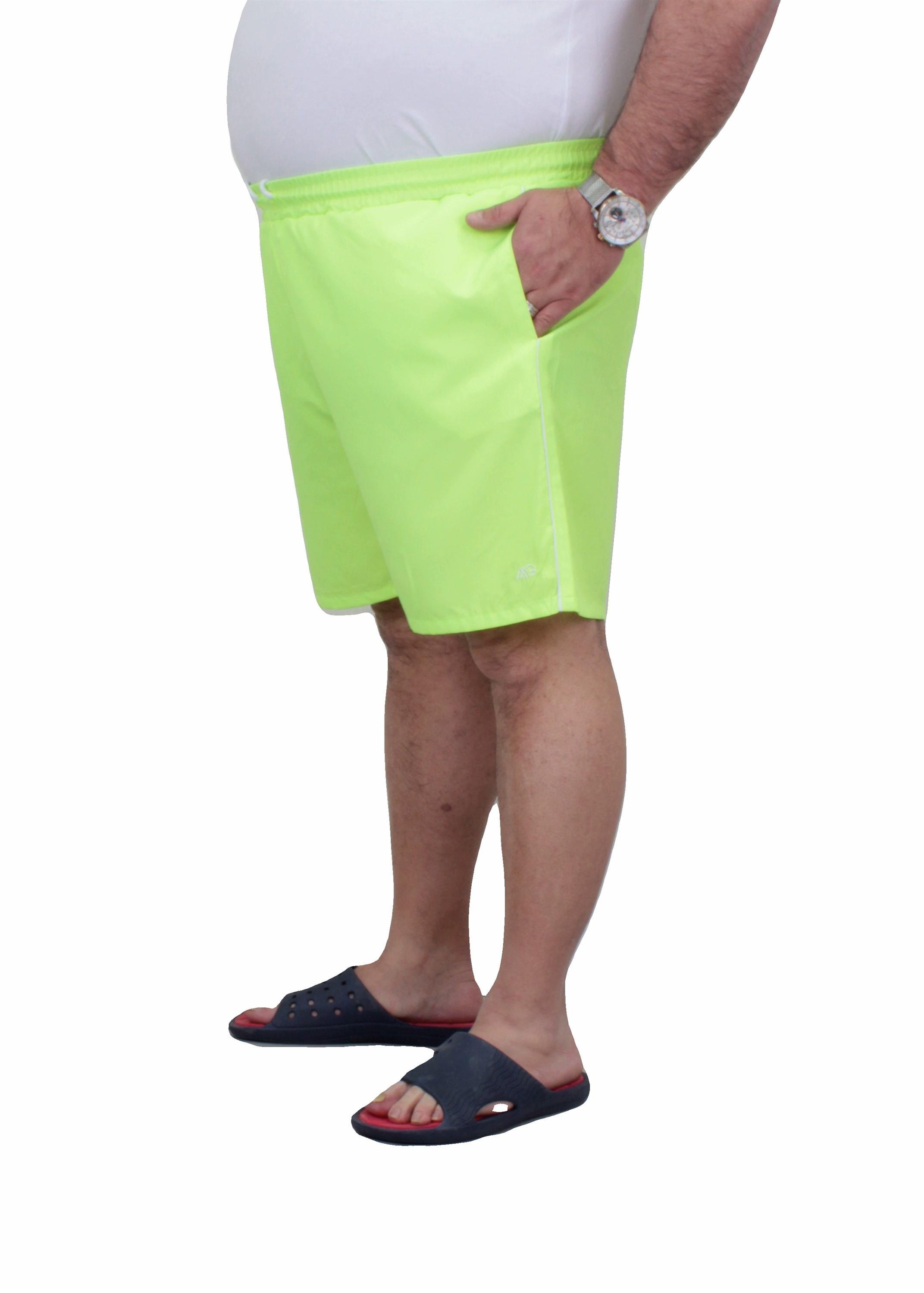 Mocgrande Büyük Beden Klasik Deniz Şortu 23677 SARI