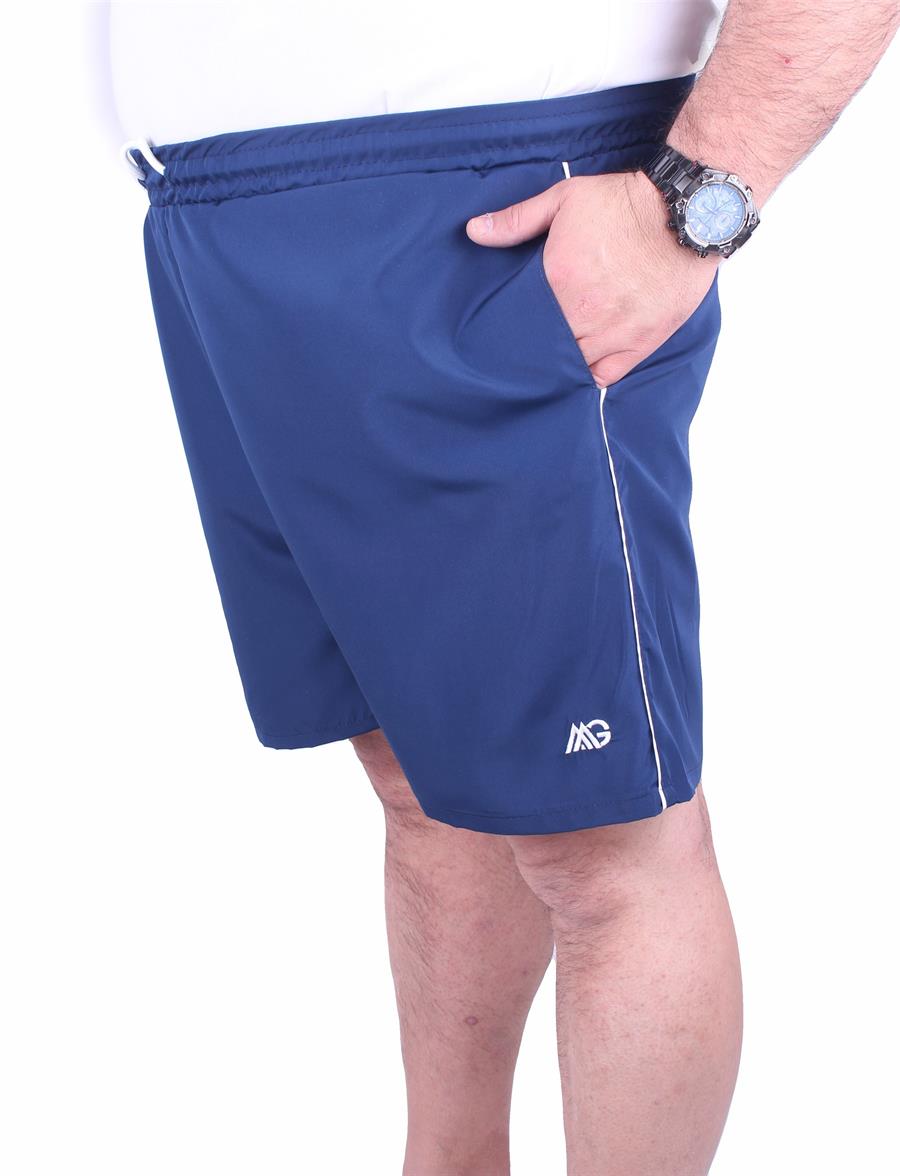 Mocgrande Büyük Beden Klasik Deniz Şortu 23677 INDIGO