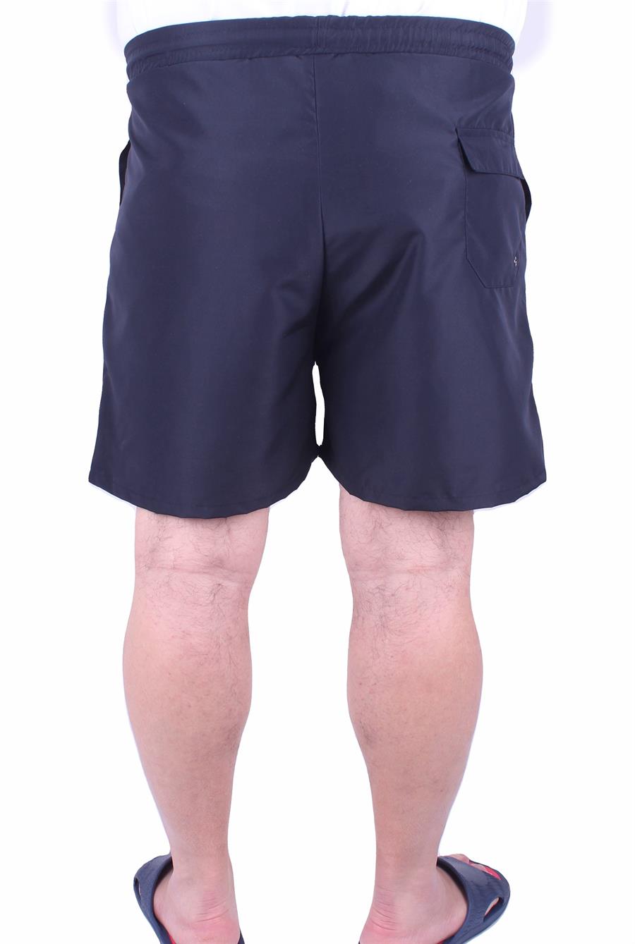 Mocgrande Büyük Beden Klasik Deniz Şortu 23677 LACIVERT