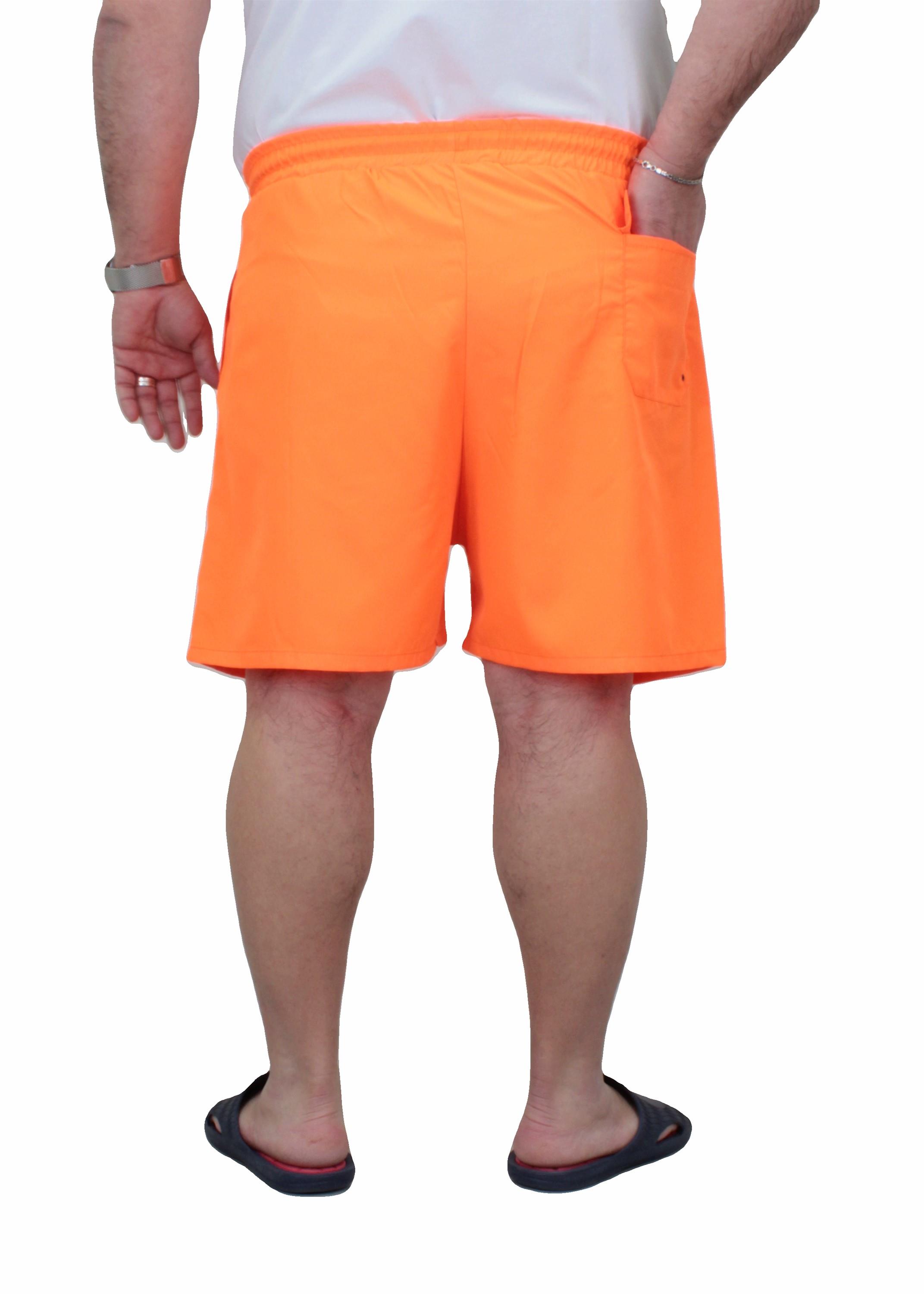 Mocgrande Büyük Beden Klasik Deniz Şortu 23677 TURUNCU