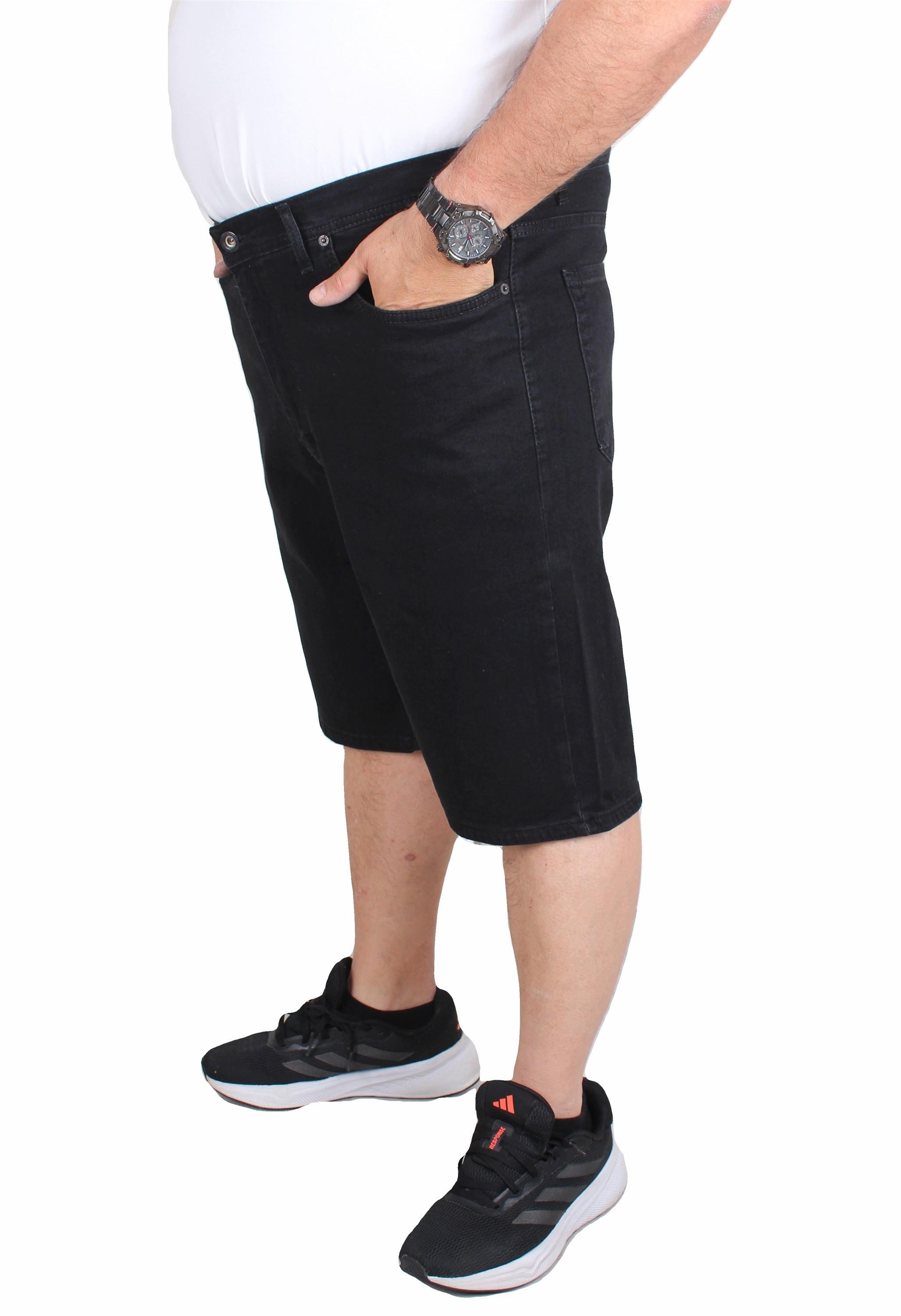 Mocgrande Büyük Beden Kot Kapri Power Lycra Comero 11913 SIYAH