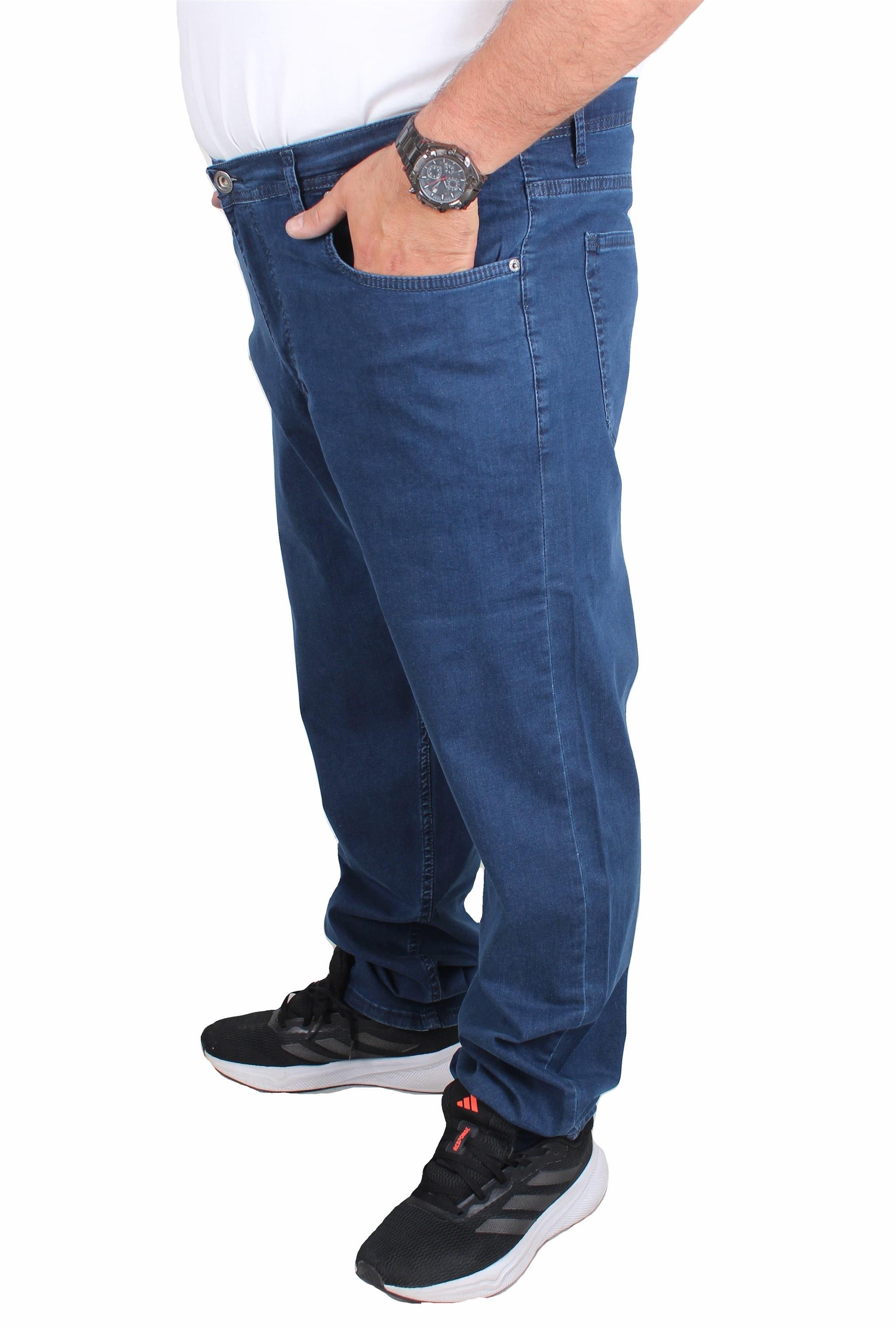 Mocgrande Büyük Beden Kot Pantolon Power Lycra Comero 11914 MAVI