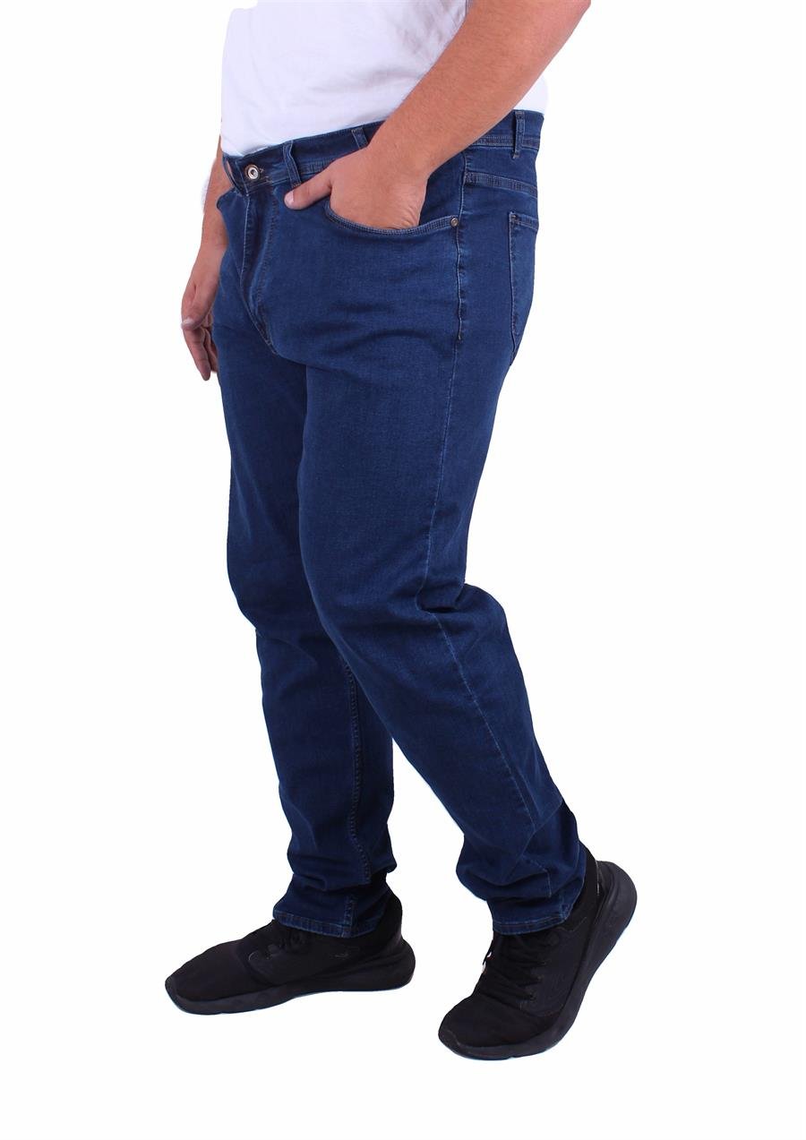 Mocgrande Büyük Beden Kot Pantolon Power Lycra Madrid 11900 KOYU MAVI