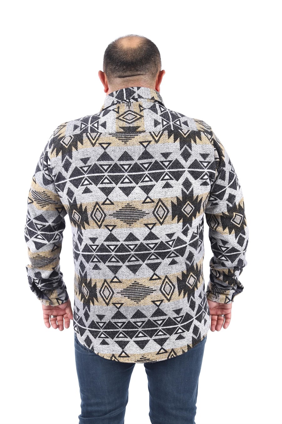 MocGrande Büyük Beden Oduncu Gömlek Red Apple 22210