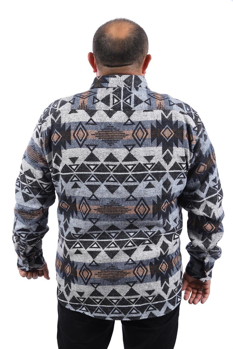 MocGrande Büyük Beden Oduncu Gömlek Red Apple 22210