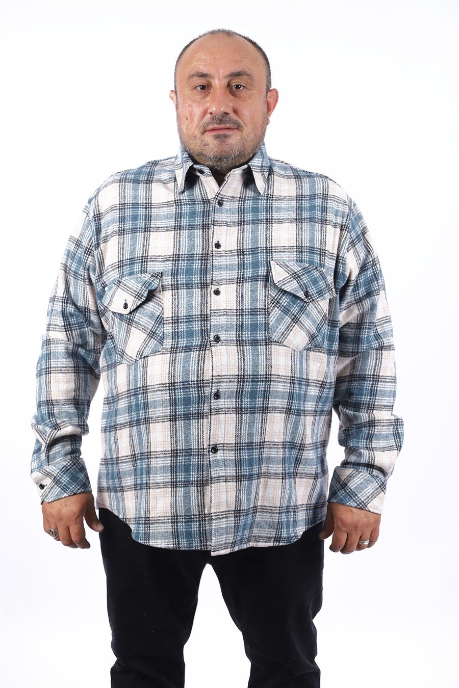 MocGrande Büyük Beden Oduncu Gömlek Sportsman 22215