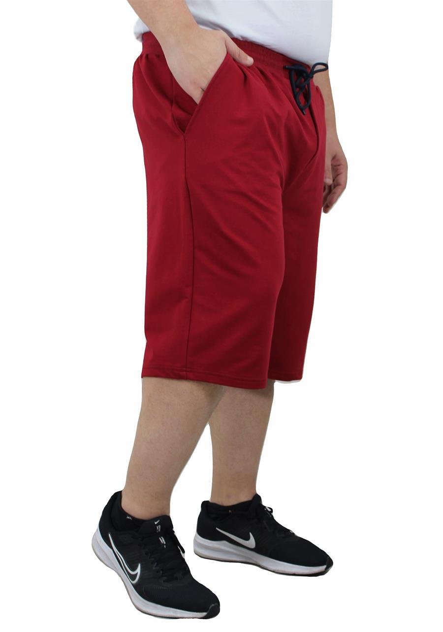 Mocgrande Büyük Beden Respect Likralı Kapri 23605 BORDO