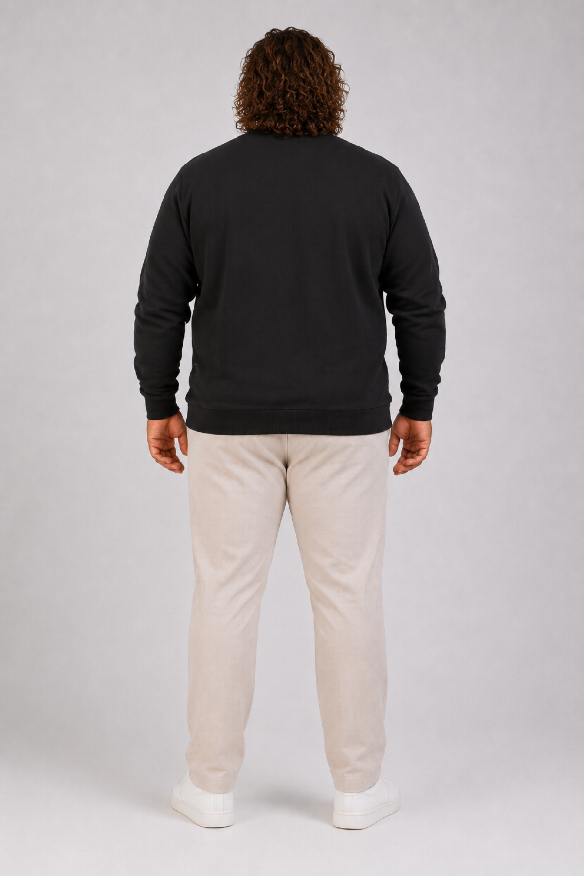 MocGrande Büyük Beden Selanik Classic Sweat 23200 SIYAH