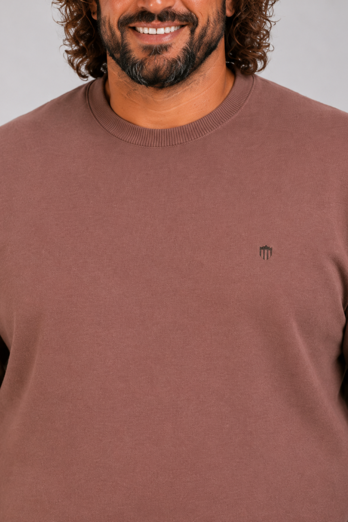 MocGrande Büyük Beden Selanik Classic Sweat 23200 TABA