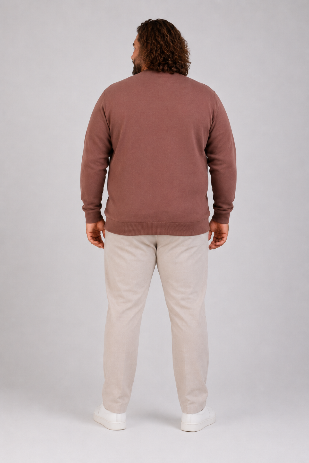 MocGrande Büyük Beden Selanik Classic Sweat 23200 TABA