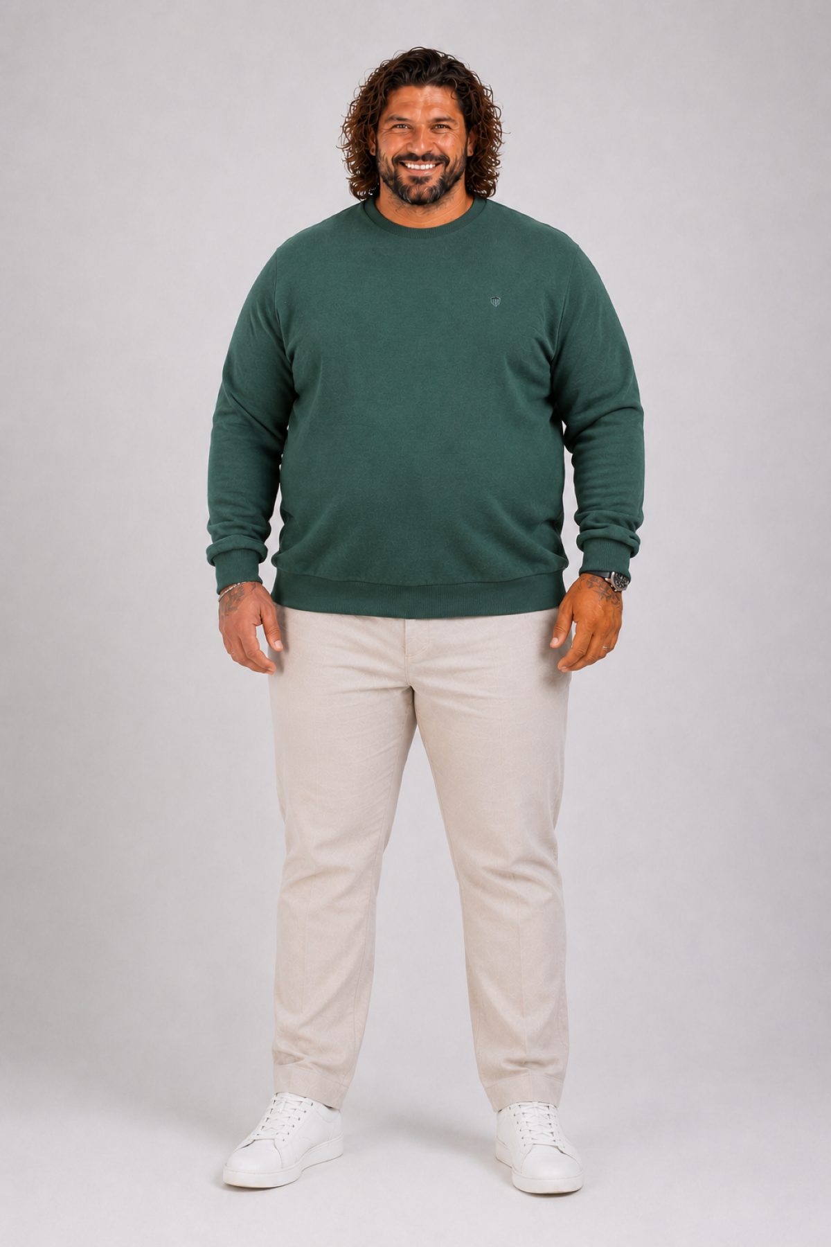 MocGrande Büyük Beden Selanik Classic Sweat 23200 NEFTI