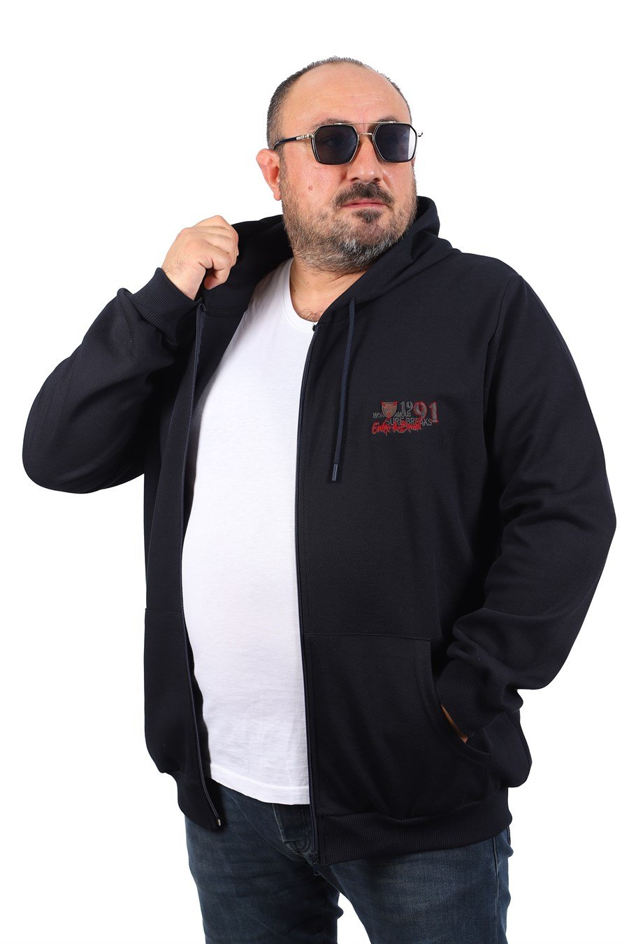 MocGrande Büyük Beden Sweat Kapüşon Ninety One 22724