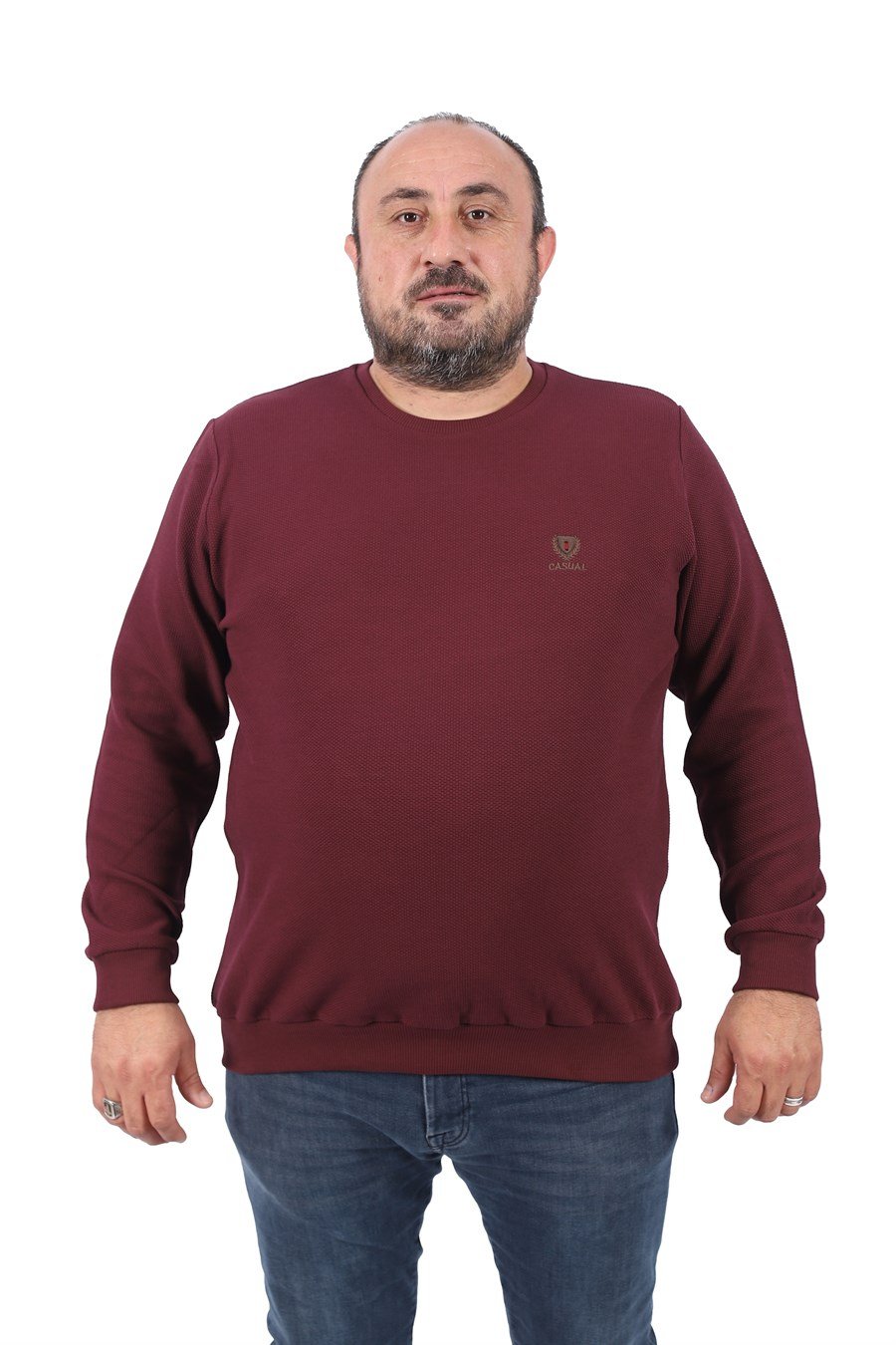 MocGrande Büyük Beden Sweatshirt Gipeli Casual 22712