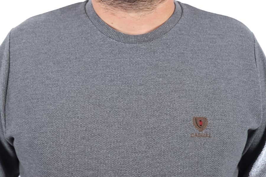 MocGrande Büyük Beden Sweatshirt Gipeli Casual 22712