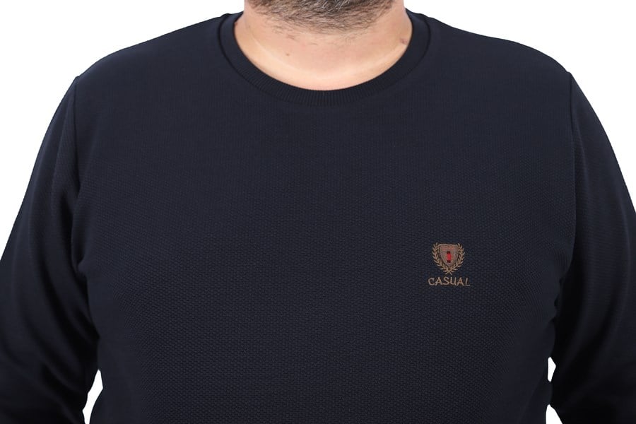 MocGrande Büyük Beden Sweatshirt Gipeli Casual 22712