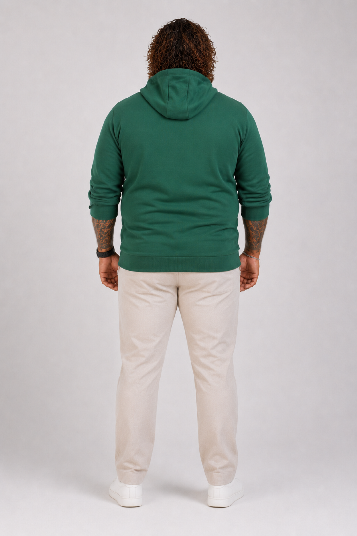 Mocgrande Büyük Beden Unisex Kapüşonlu 3ip Sweat 11701 NEFTI