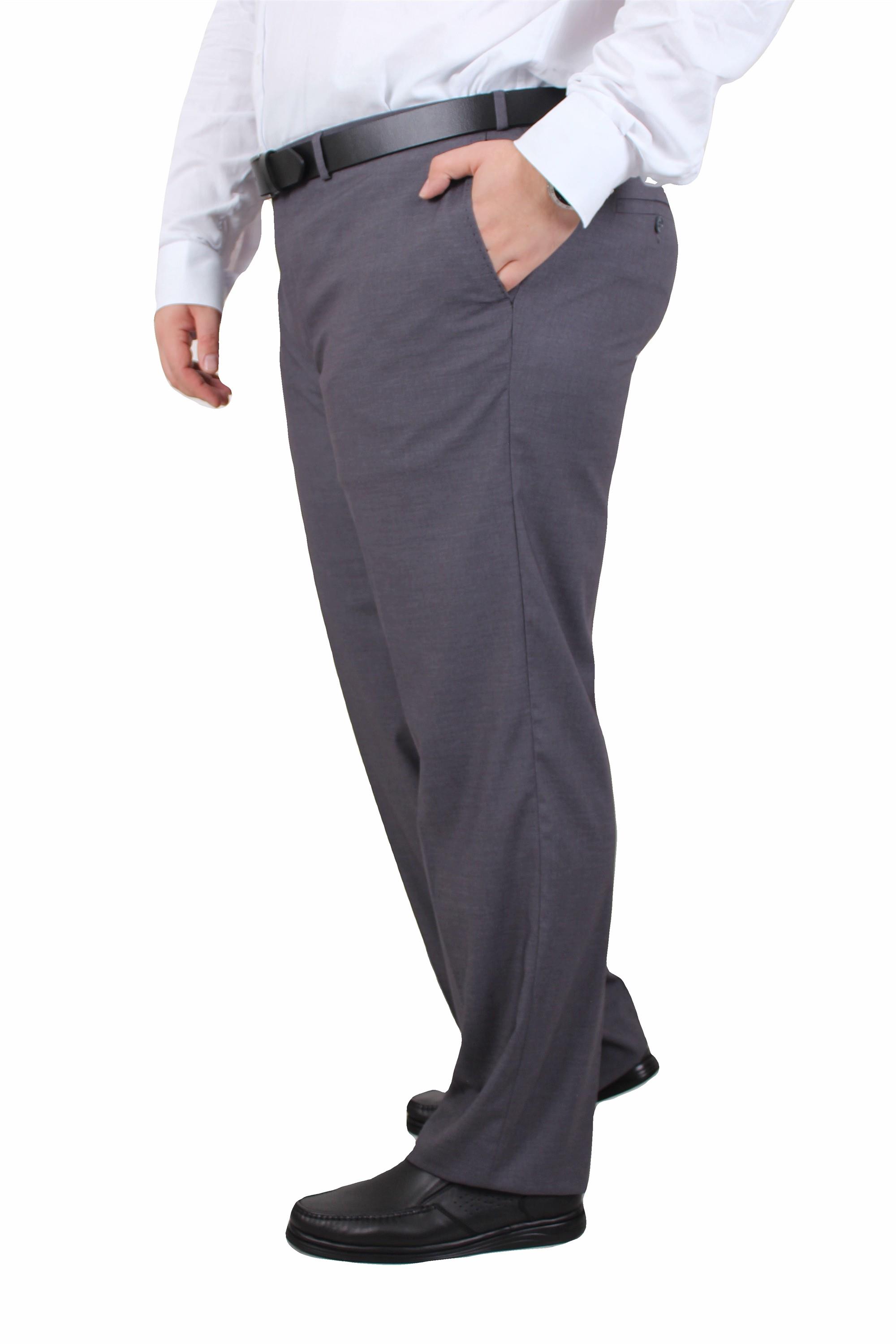 Mocgrande Erkek Büyük Beden 6 Drop Kumaş Pantolon PARIS P071011 FUME