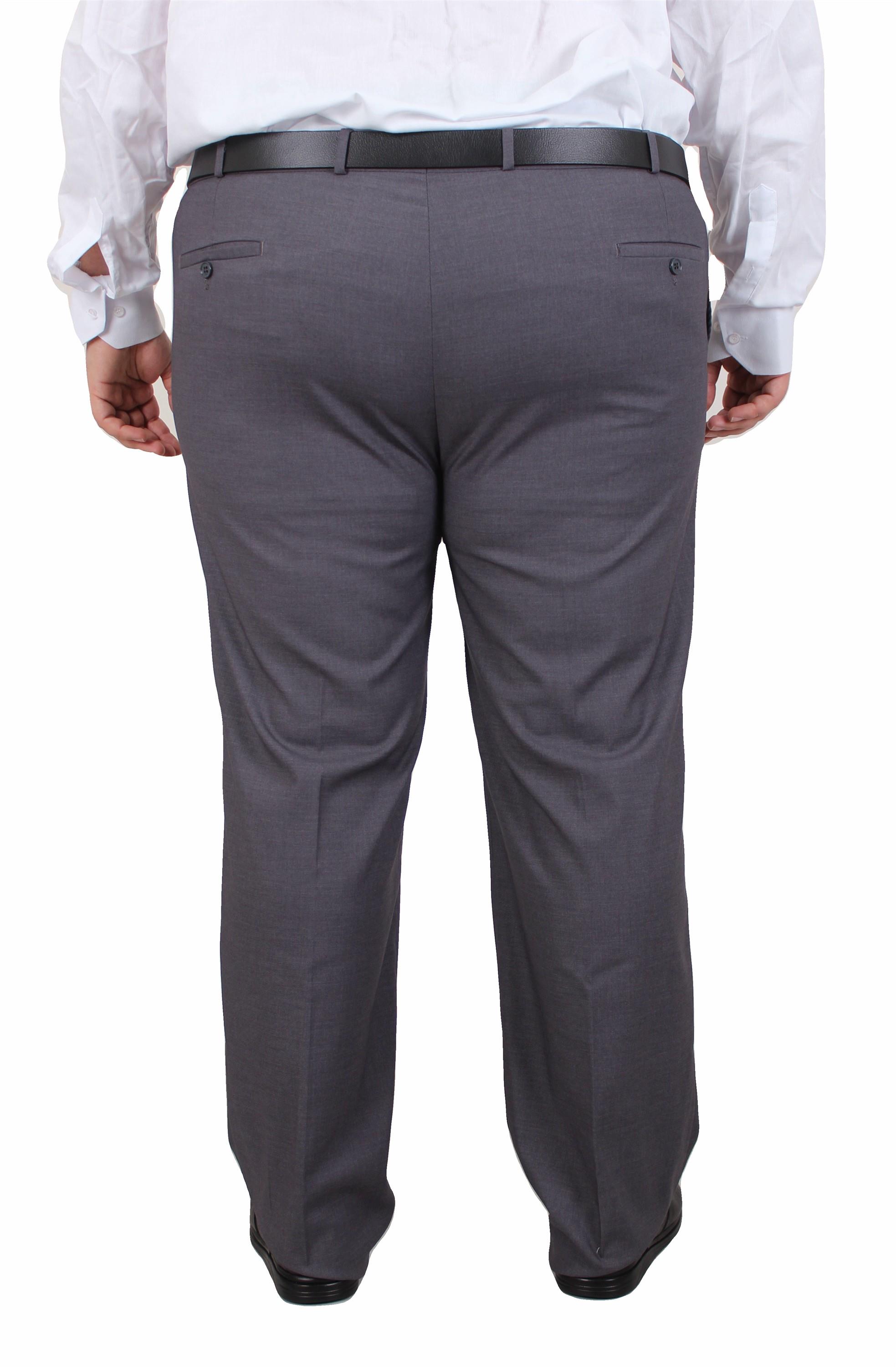 Mocgrande Erkek Büyük Beden 6 Drop Kumaş Pantolon PARIS P071011 FUME