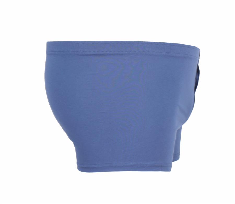 MocGrande Erkek Büyük Beden Düğmeli Uzun Paça Boxer 11907 INDIGO