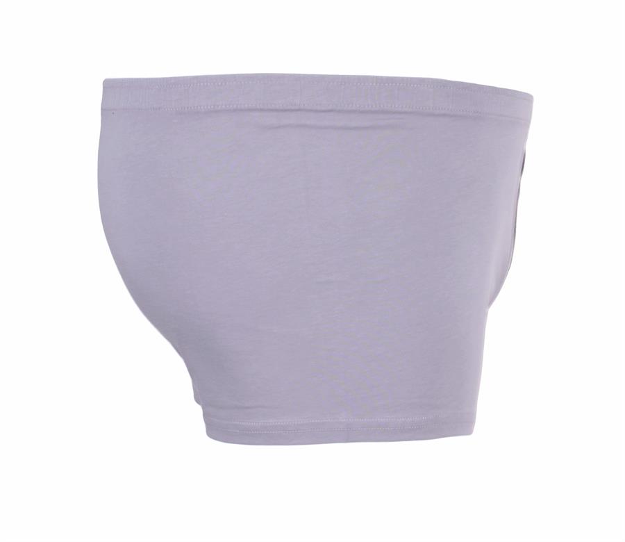 MocGrande Erkek Büyük Beden Düğmeli Uzun Paça Boxer 11907 GRI