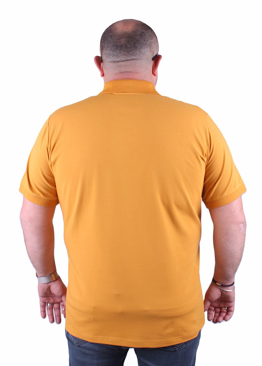 Mocgrande Erkek Büyük Beden Polo Tişört Eagle Face 23400 HARDAL