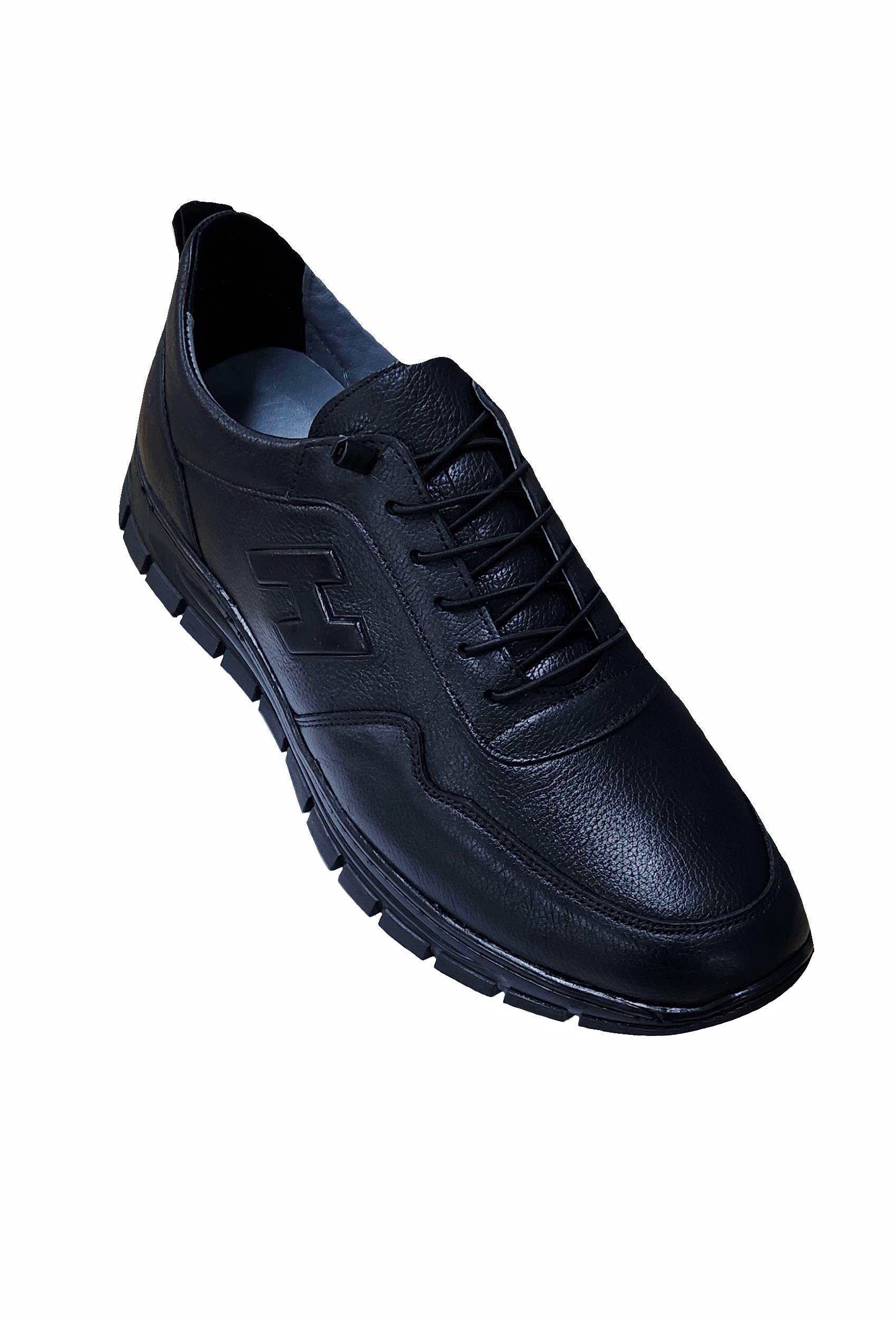 Mocgrande Erkek Hakiki Deri Bağcıklı Ayakkabı 15206 SIYAH