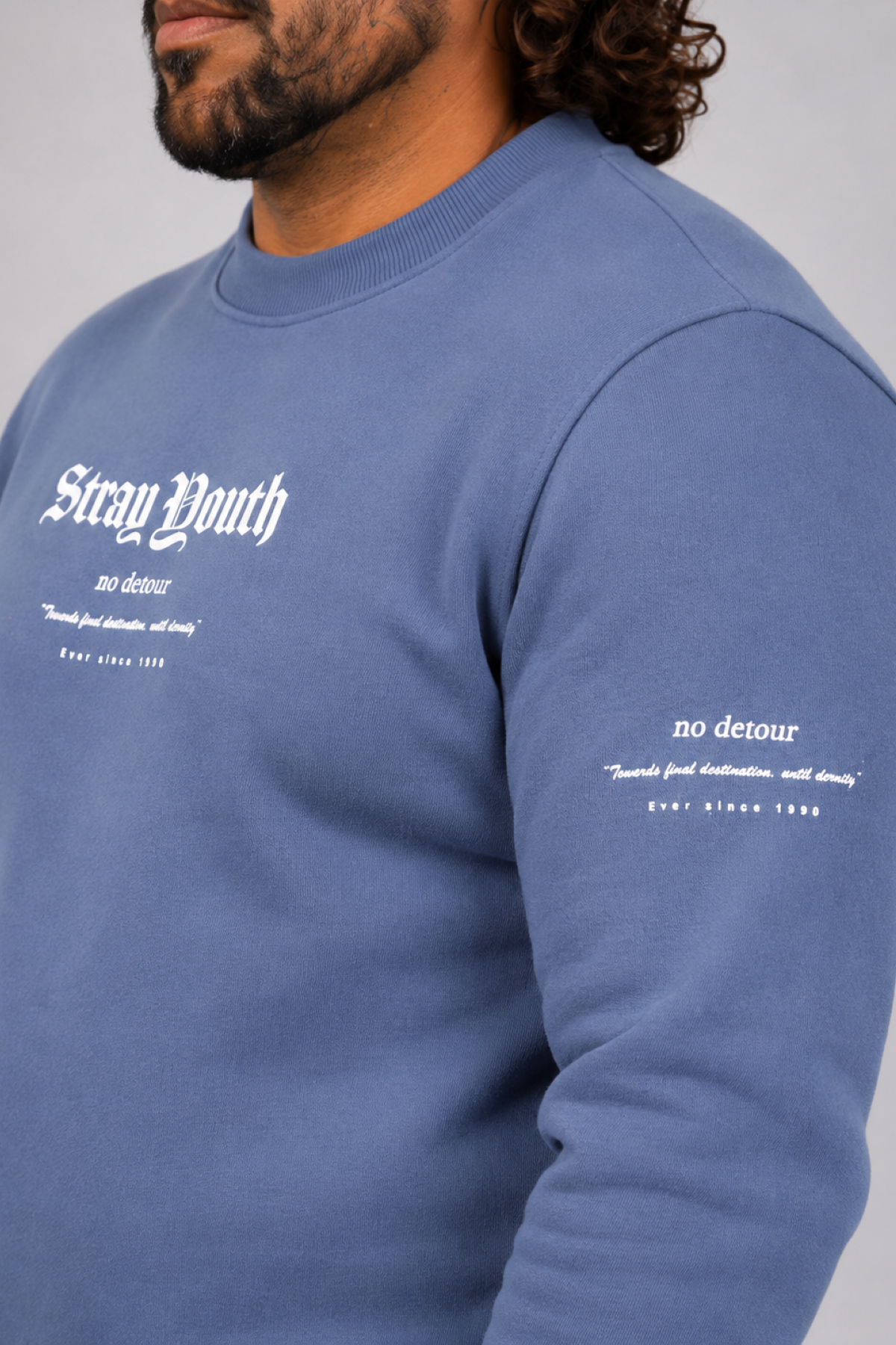 Mocgrande Erkek Sweat Stray South 22730 MAVI