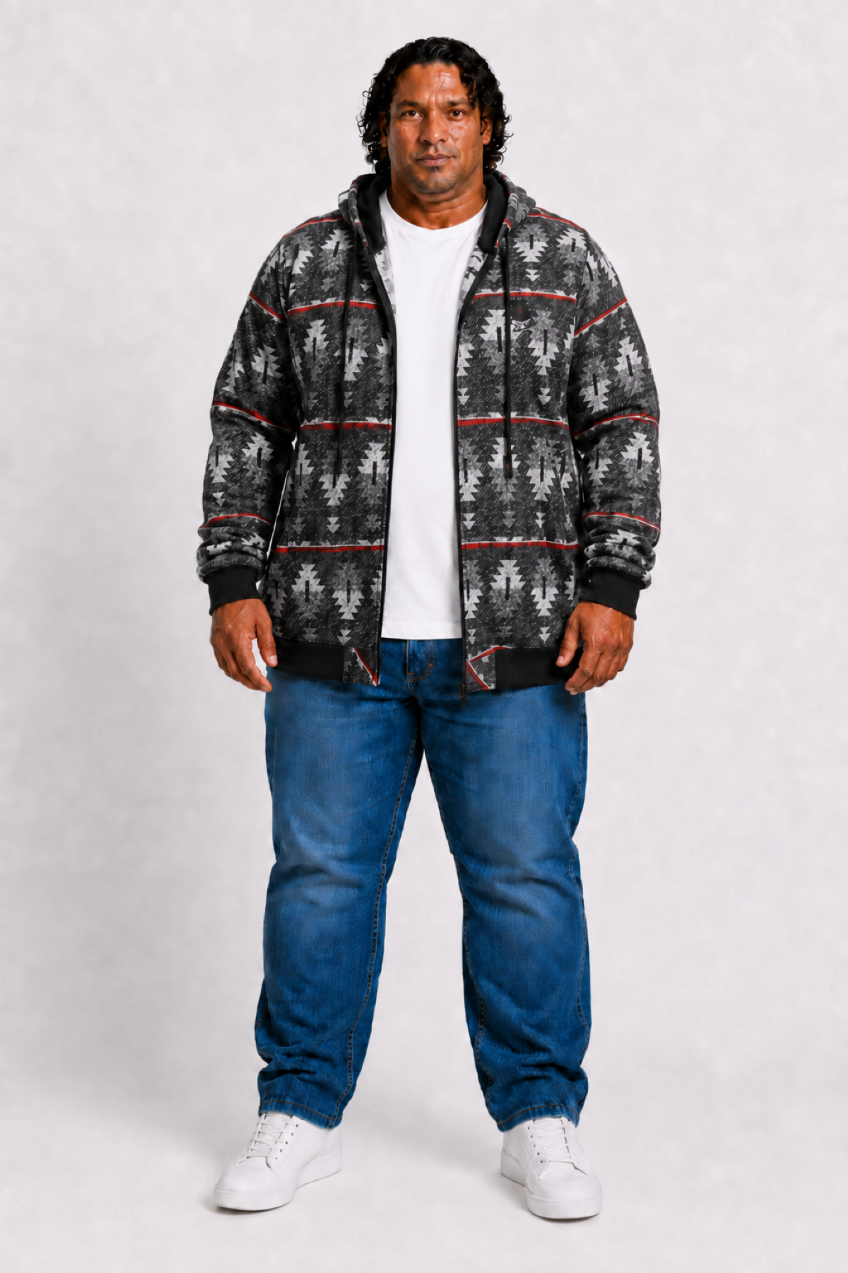 MocGrande Oduncu Kapüşonlu Sweatshirt Original 22221 SIYAH