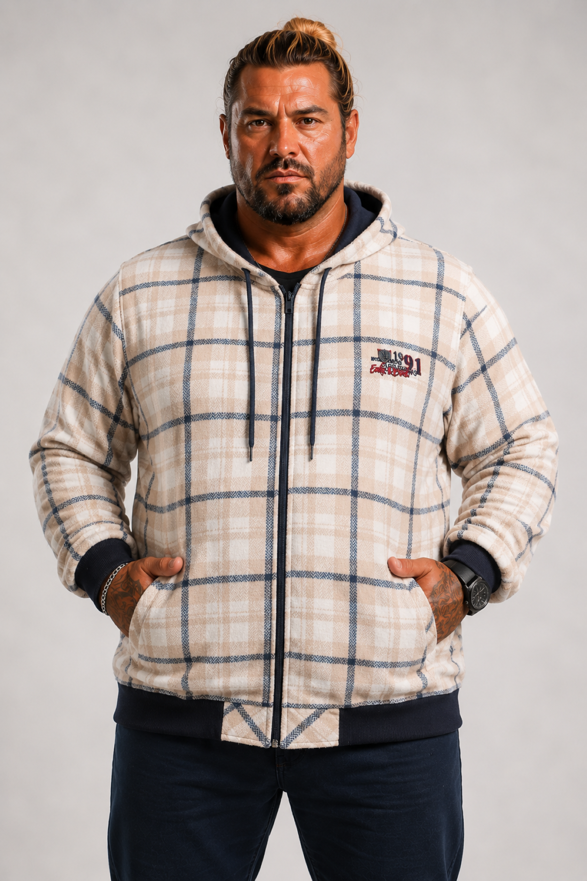 MocGrande Oduncu Sweat-Gömlek Surf Breaks 22207 BEJ