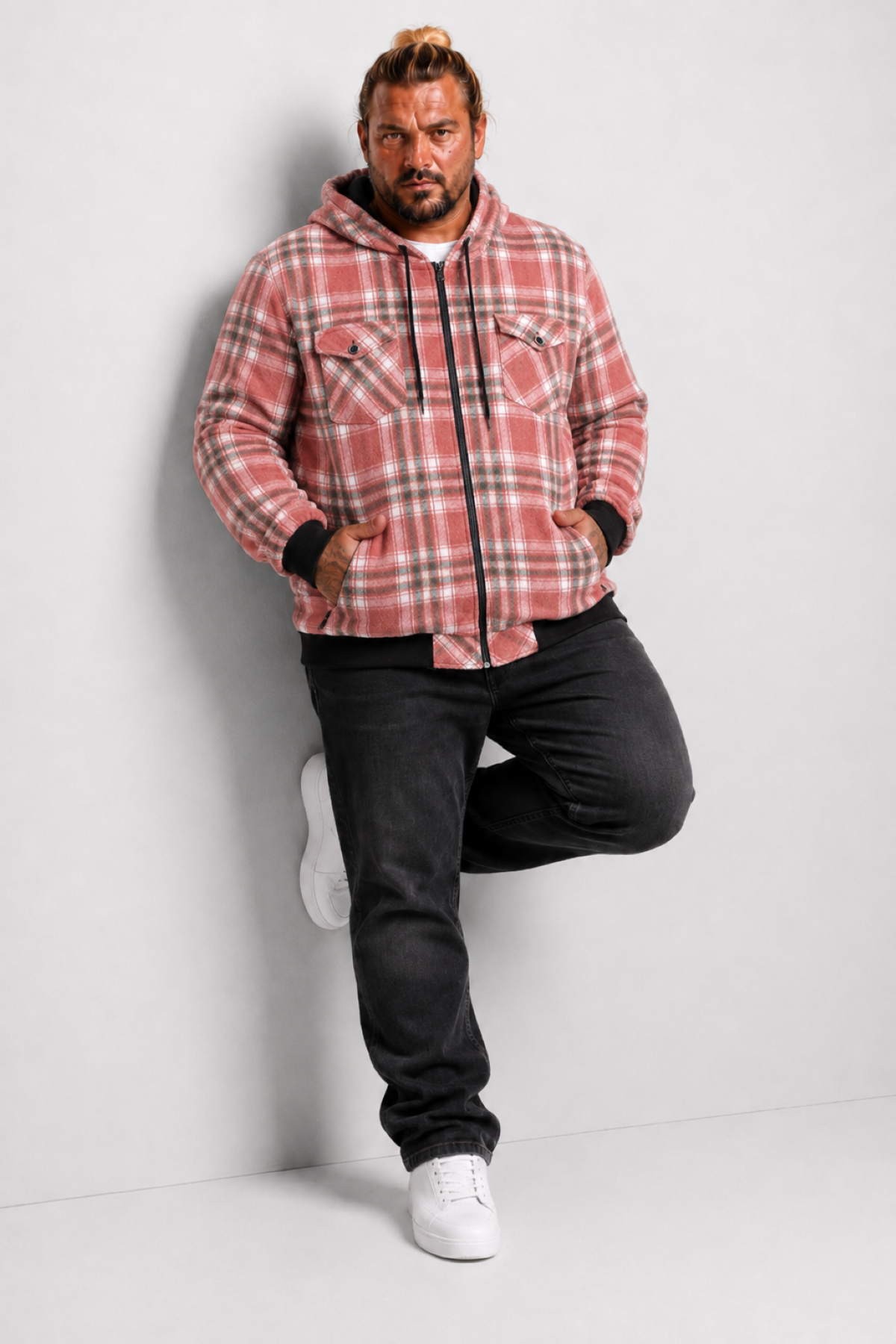 MocGrande Sweatshirt Oduncu Çift Cepli 22206 YESIL