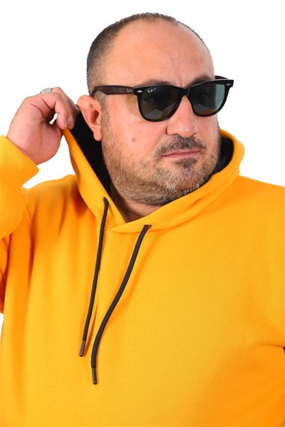 MocGrande Büyük Beden Erkek Basic Sweat Kapüşonlu 11700
