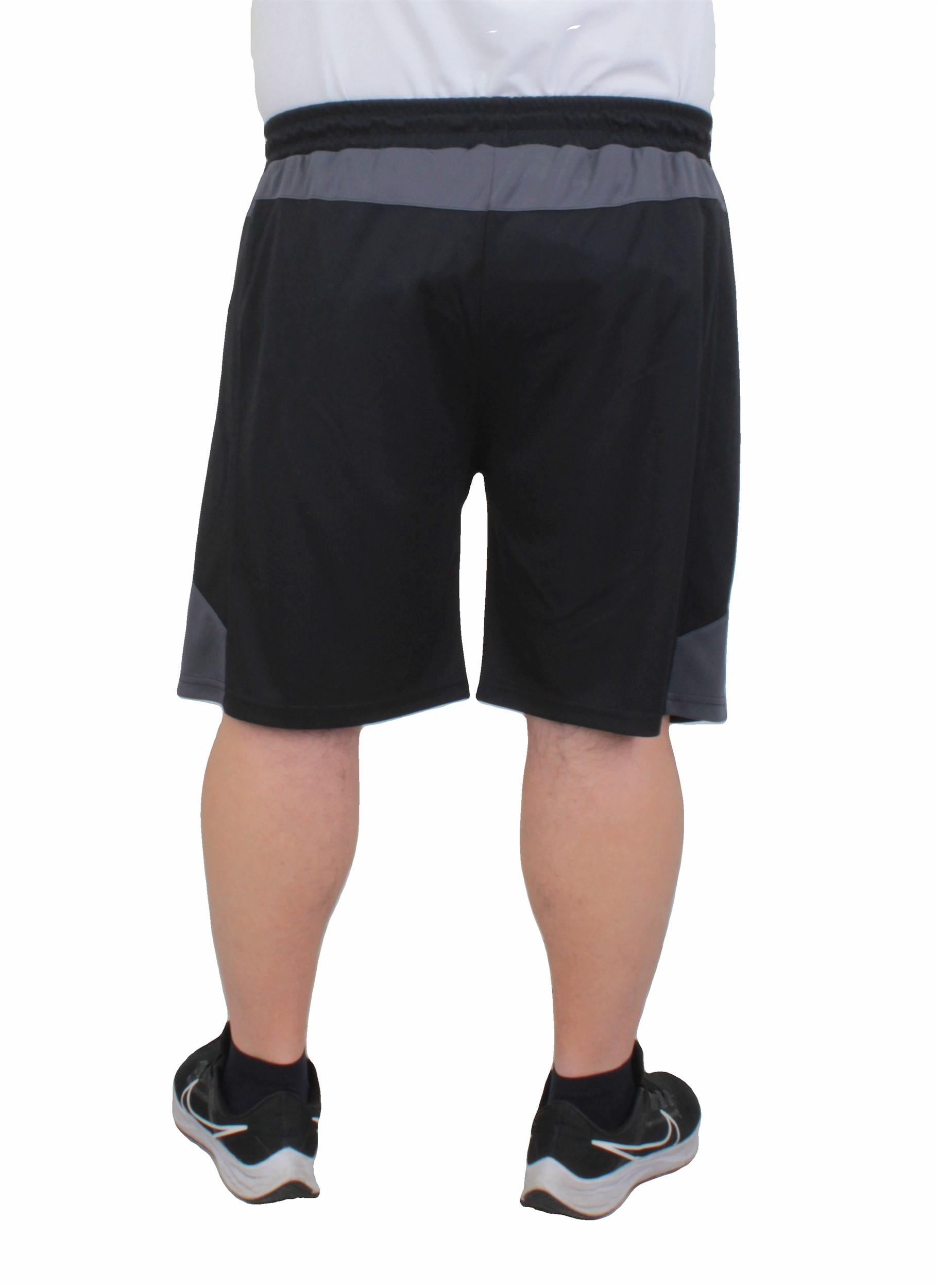 Erkek Büyük Beden Likralı Şort Damla Desen Dri Fit Nk 24639 SIYAH