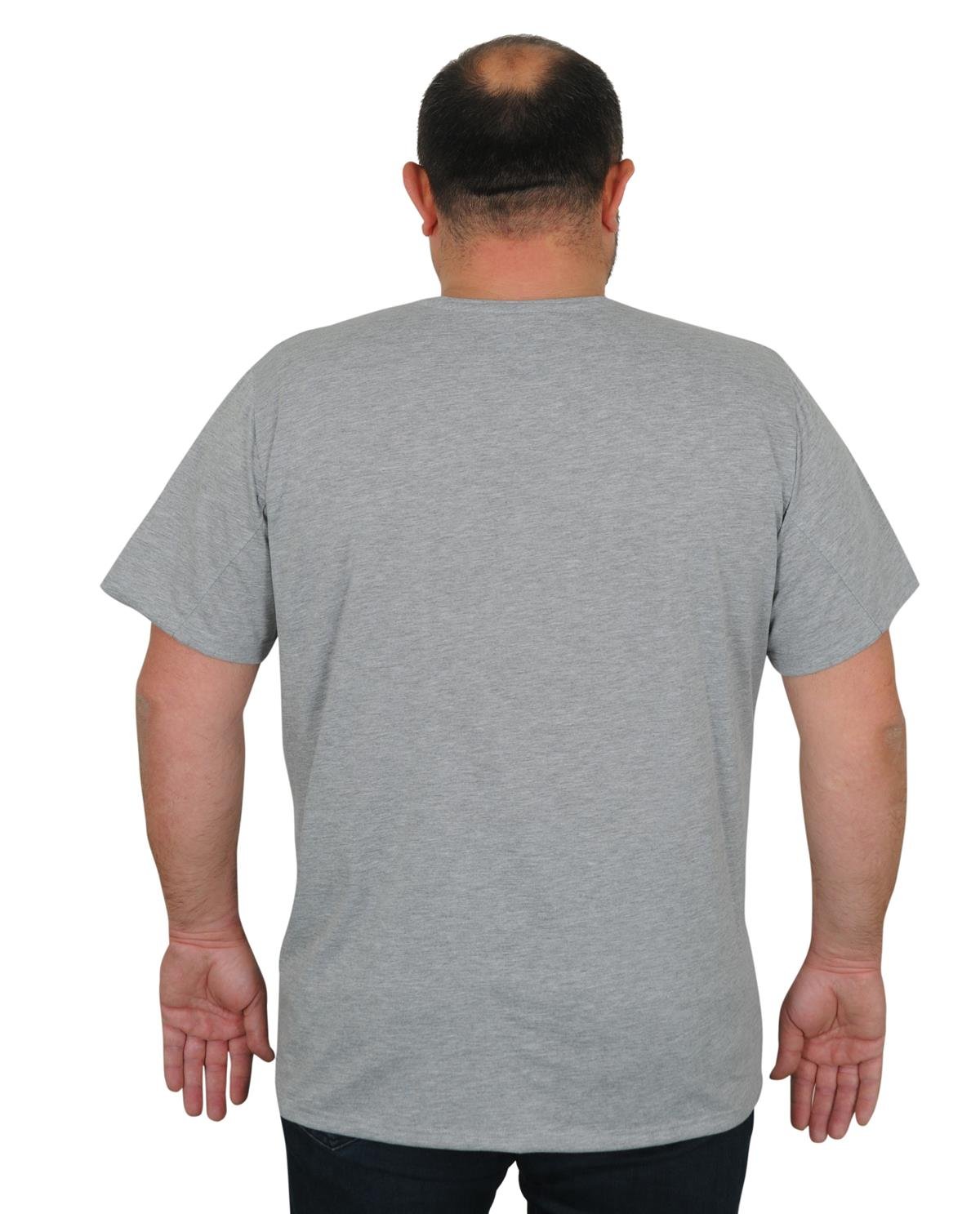 Starbattal Büyük Beden Basic Tişört 11100 GRI MELANJ