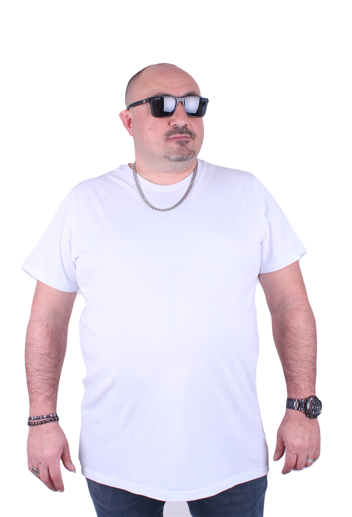 Starbattal Büyük Beden Basic Tişört 11100 BEYAZ