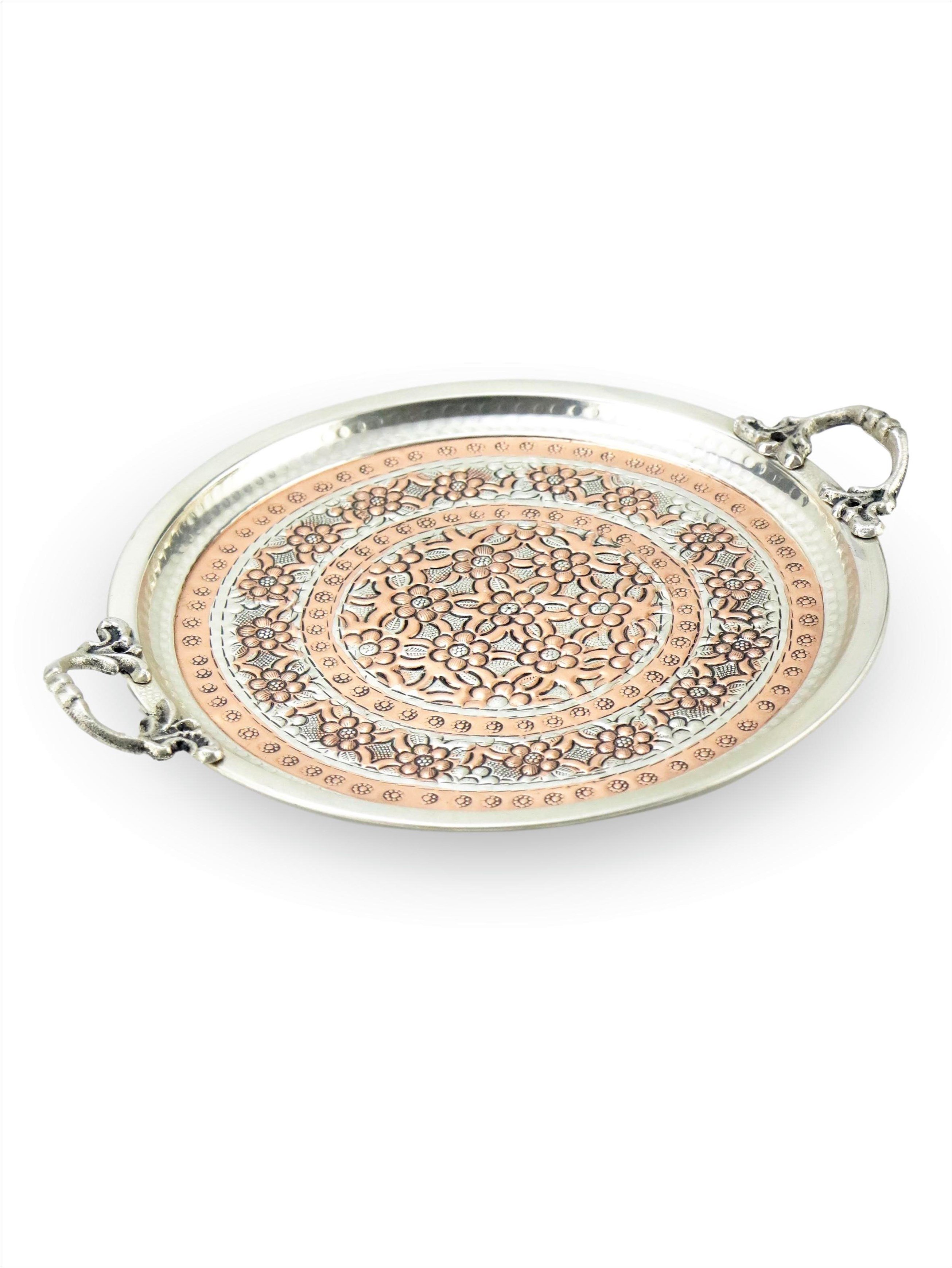 Bakır Çay ve Kahve TakımlarıSonay Bakırcılık2 Kişilik Miray İşlemeli Bakır Kahve Takımı